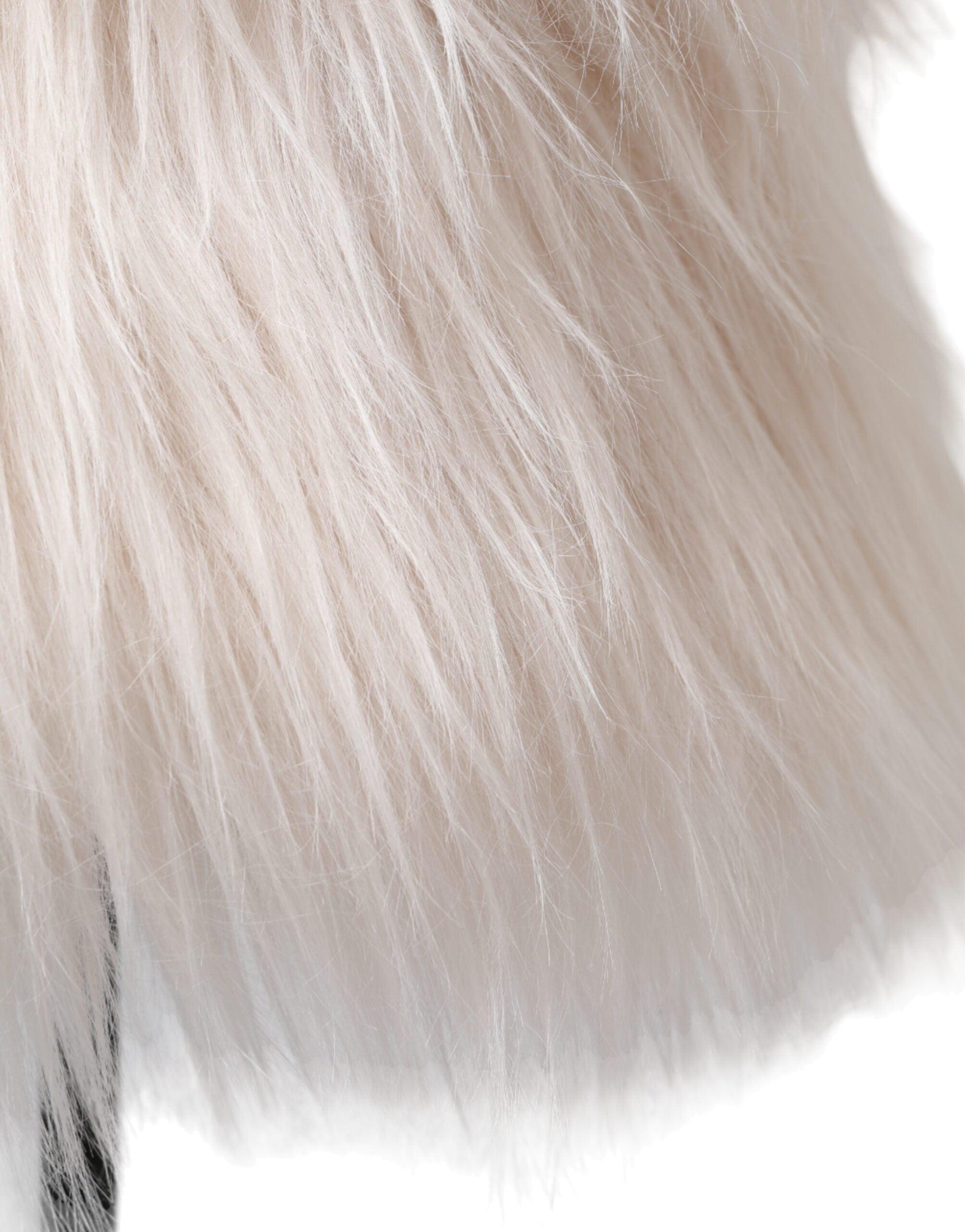 White Acrylic Fur Womens Bucket Hat - ventzia