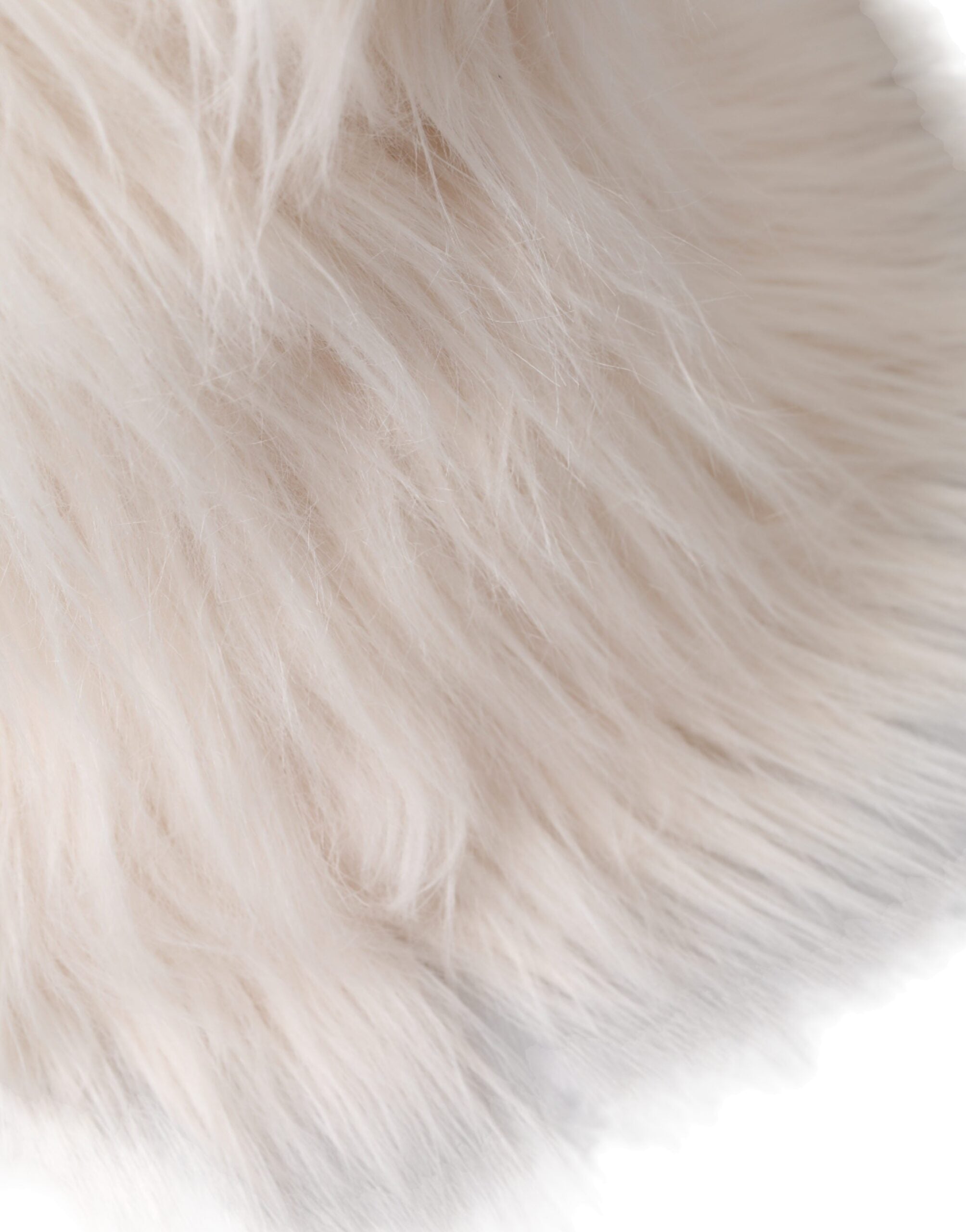 White Acrylic Fur Womens Bucket Hat - ventzia