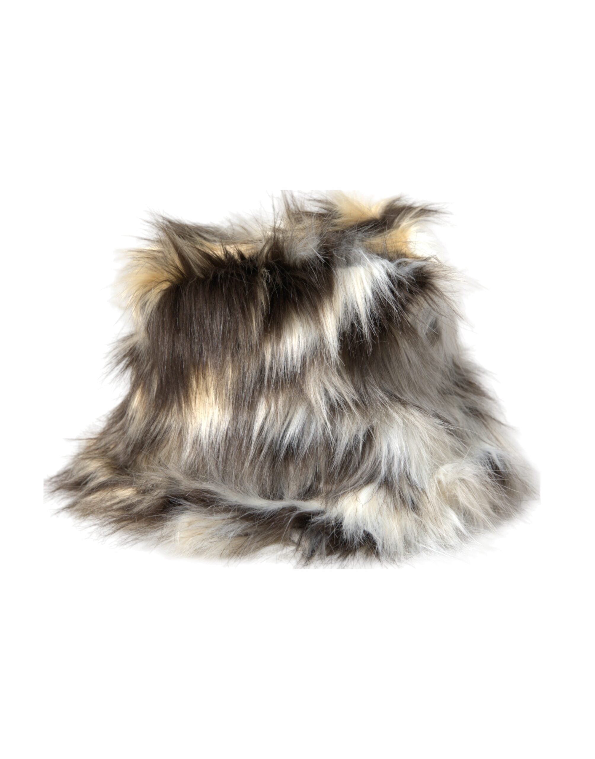 Multicolor Acrylic Fur Women Bucket Hat - ventzia