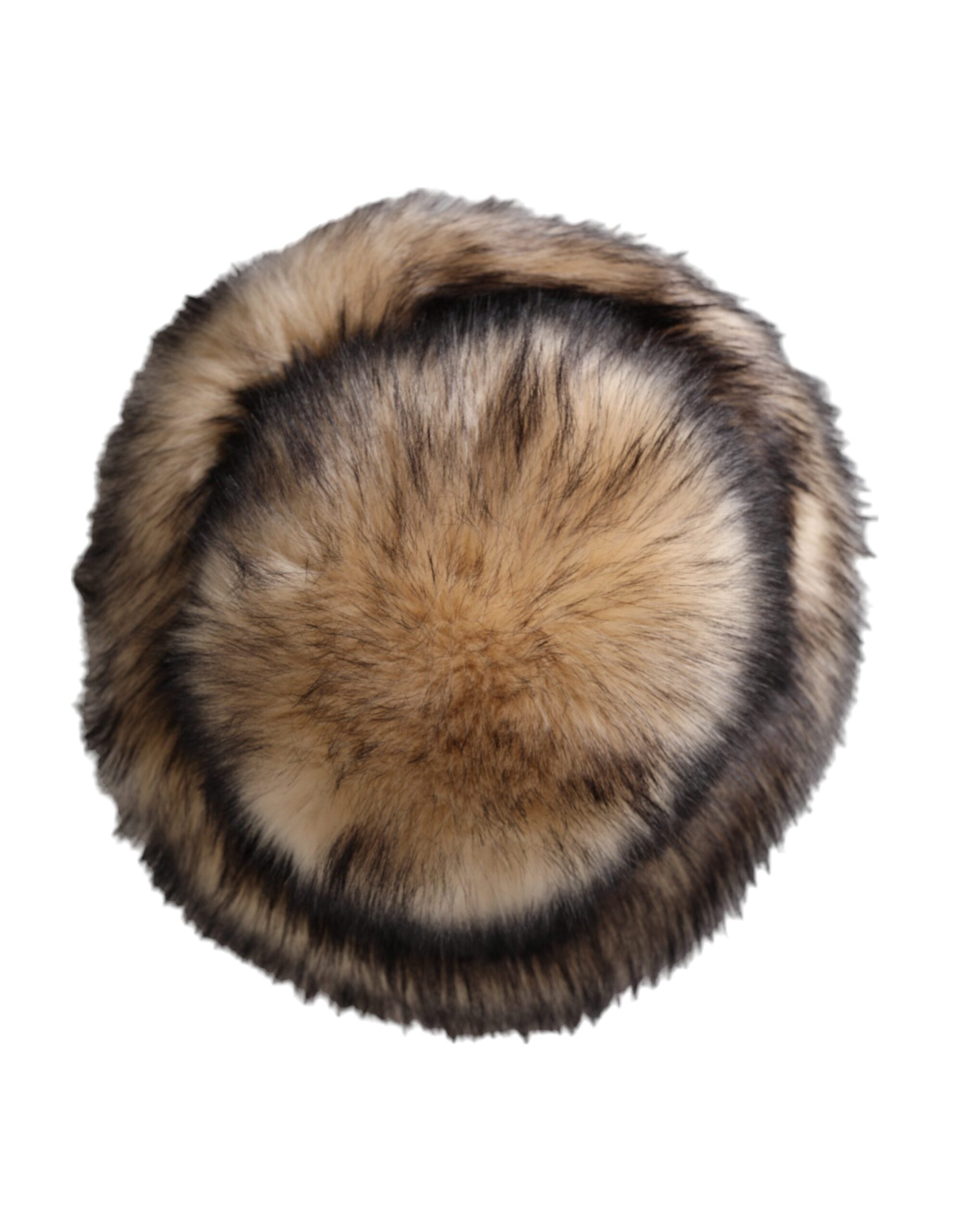 Brown Faux Fur Modacrylic Fedora Hat - ventzia