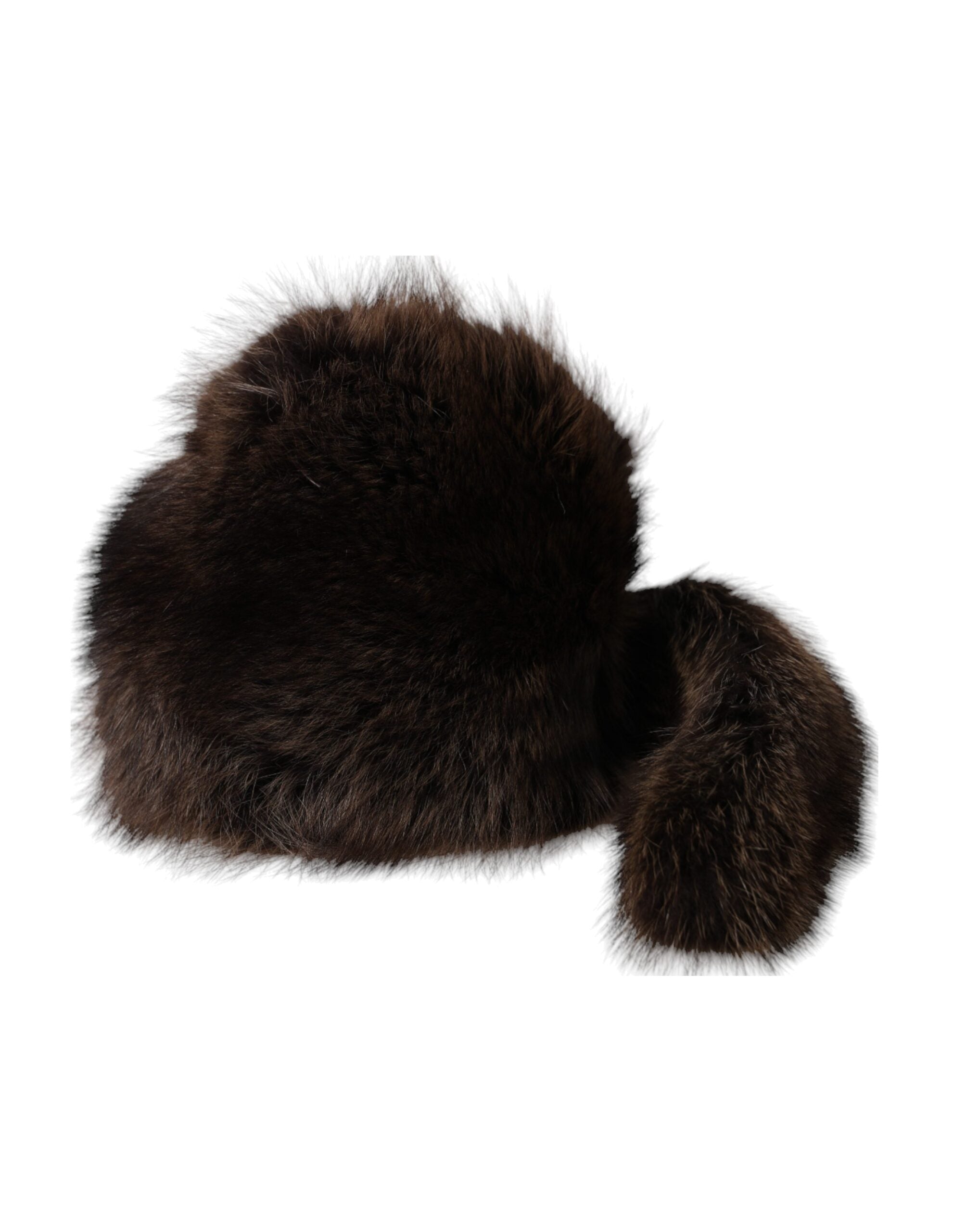 Women Brown Raccoon Fur Bucket Hat - ventzia