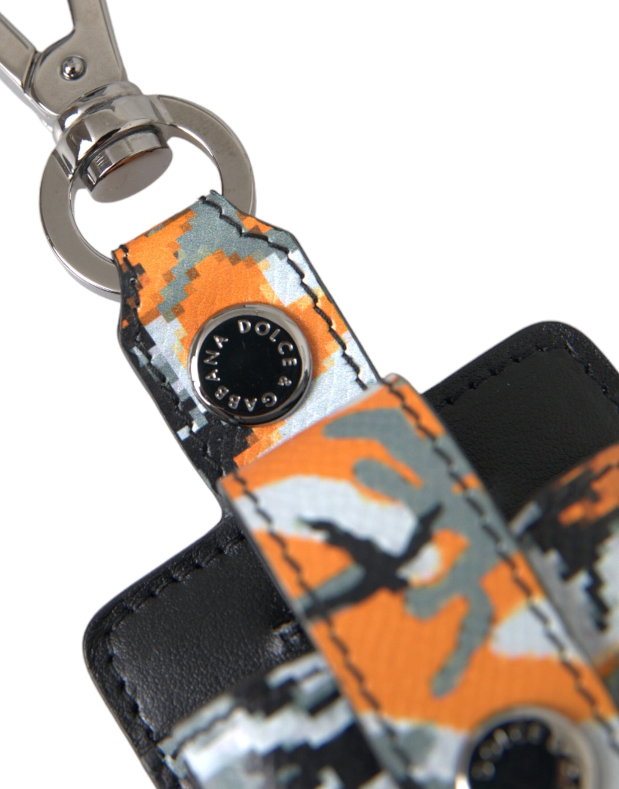 Multicolor Camouflage Print Leather Metal Airpods Case - ventzia