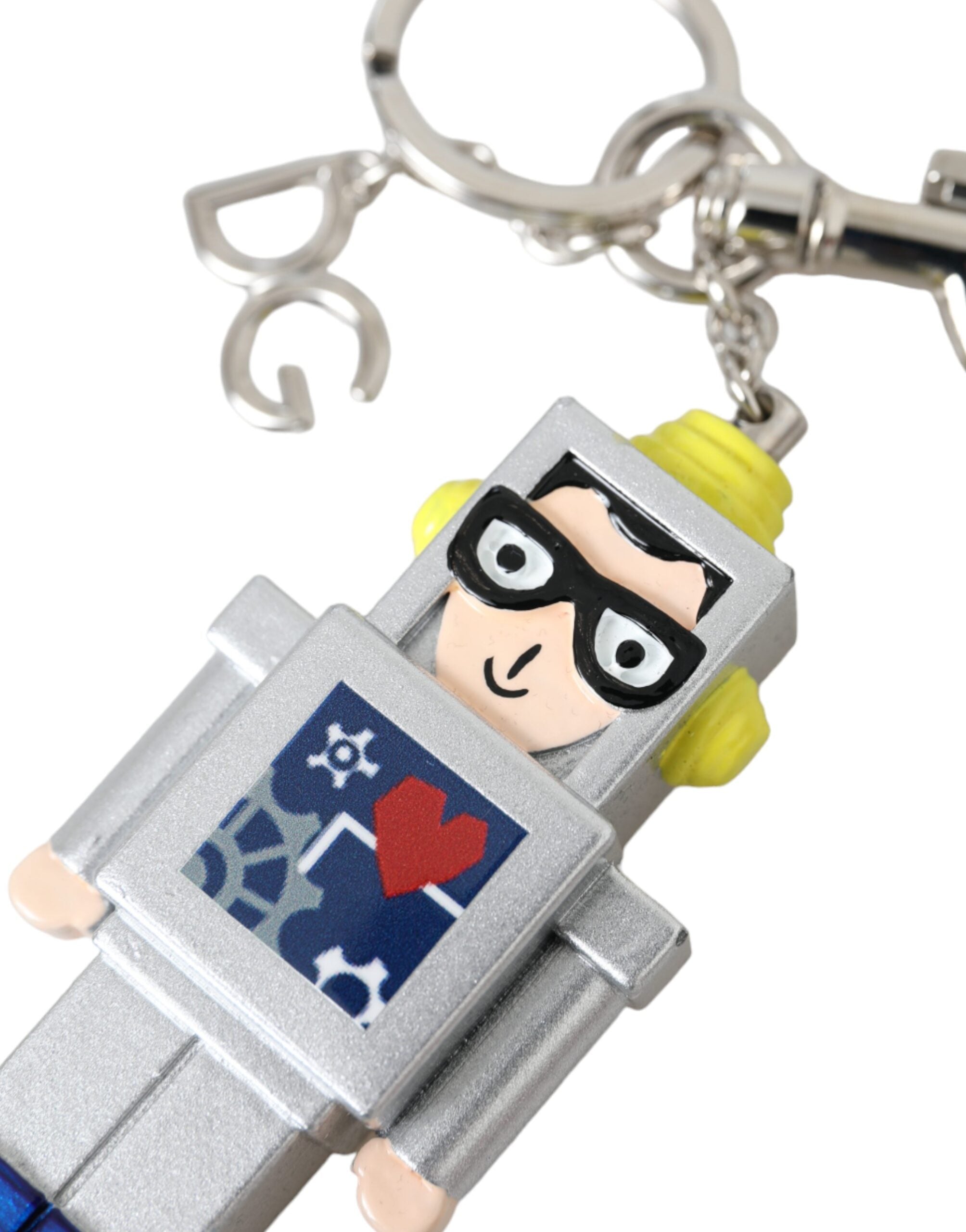 Multicolor Astronaut Space Metal Logo Keyring Keychain - ventzia