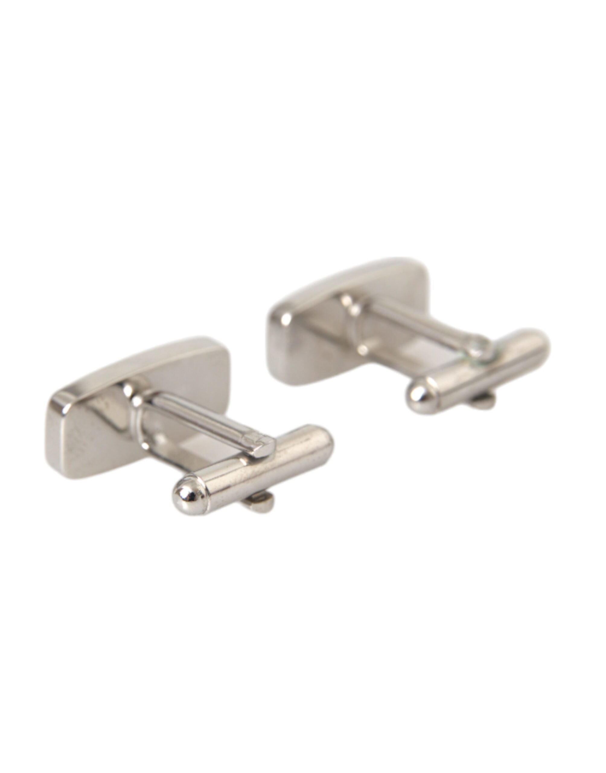 Silver Plated Metal Brass Pin Men Cufflinks - ventzia