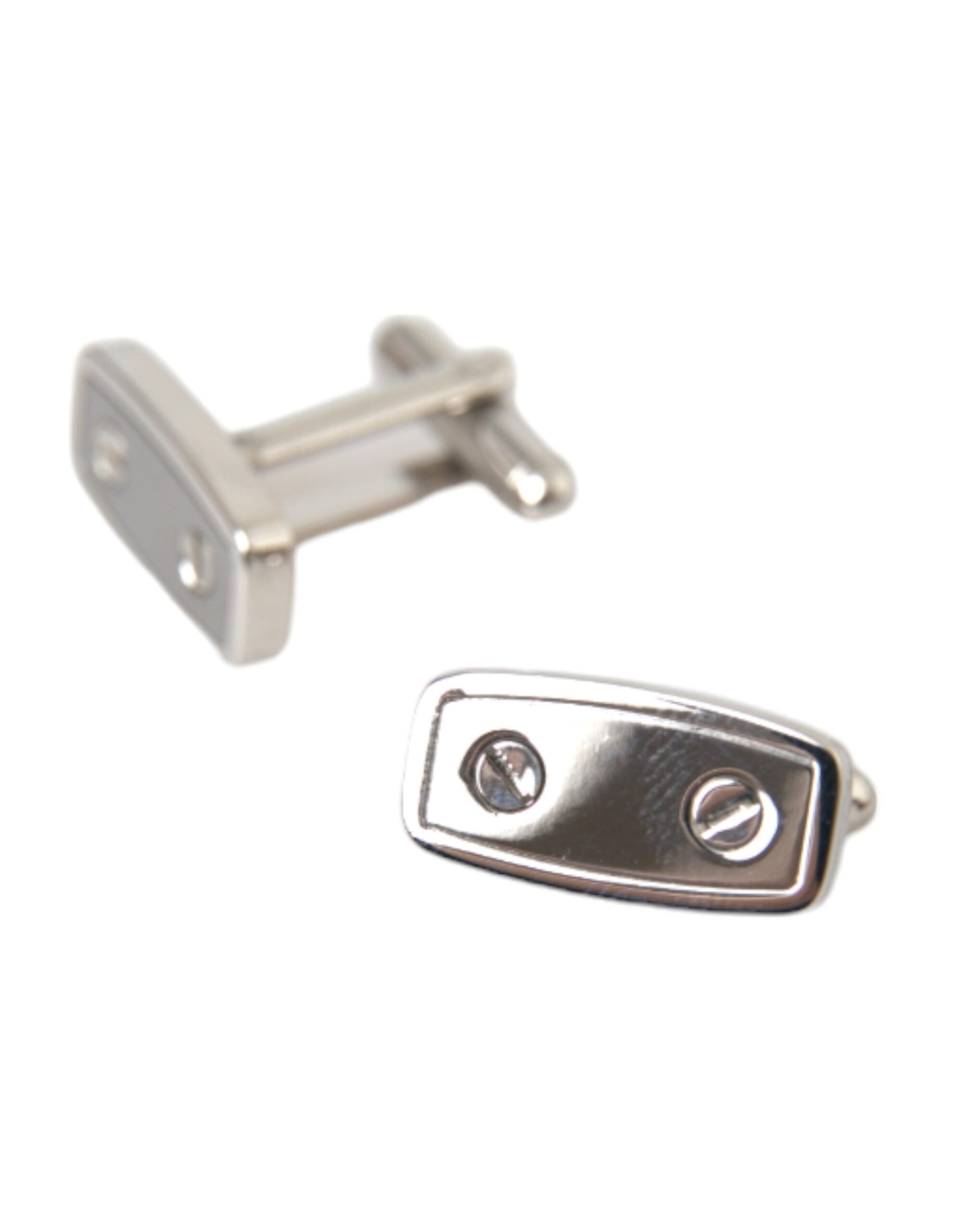 Silver Plated Metal Brass Pin Men Cufflinks - ventzia