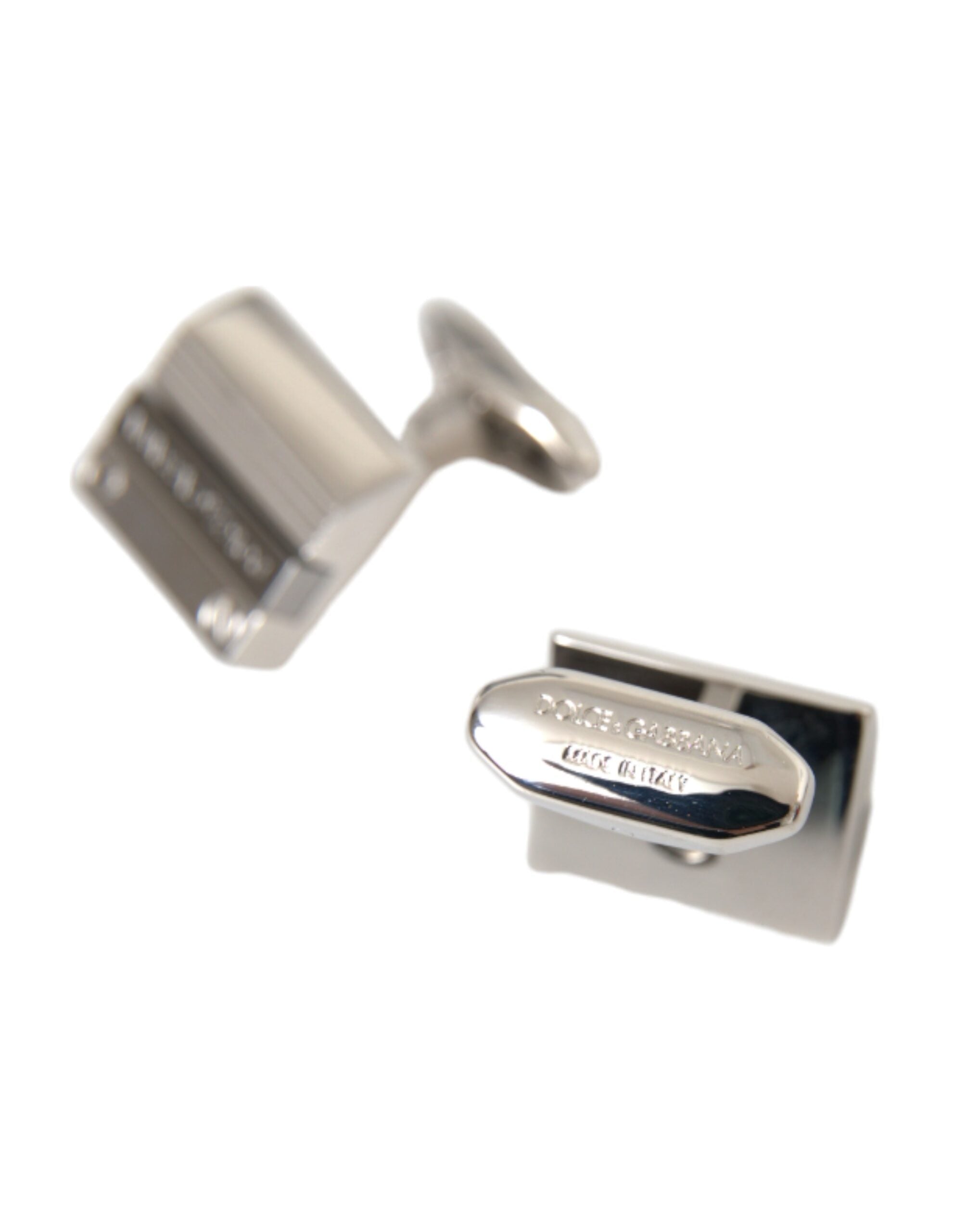 Silver Plated Metal Brass DG Logo Pin Cufflinks - ventzia