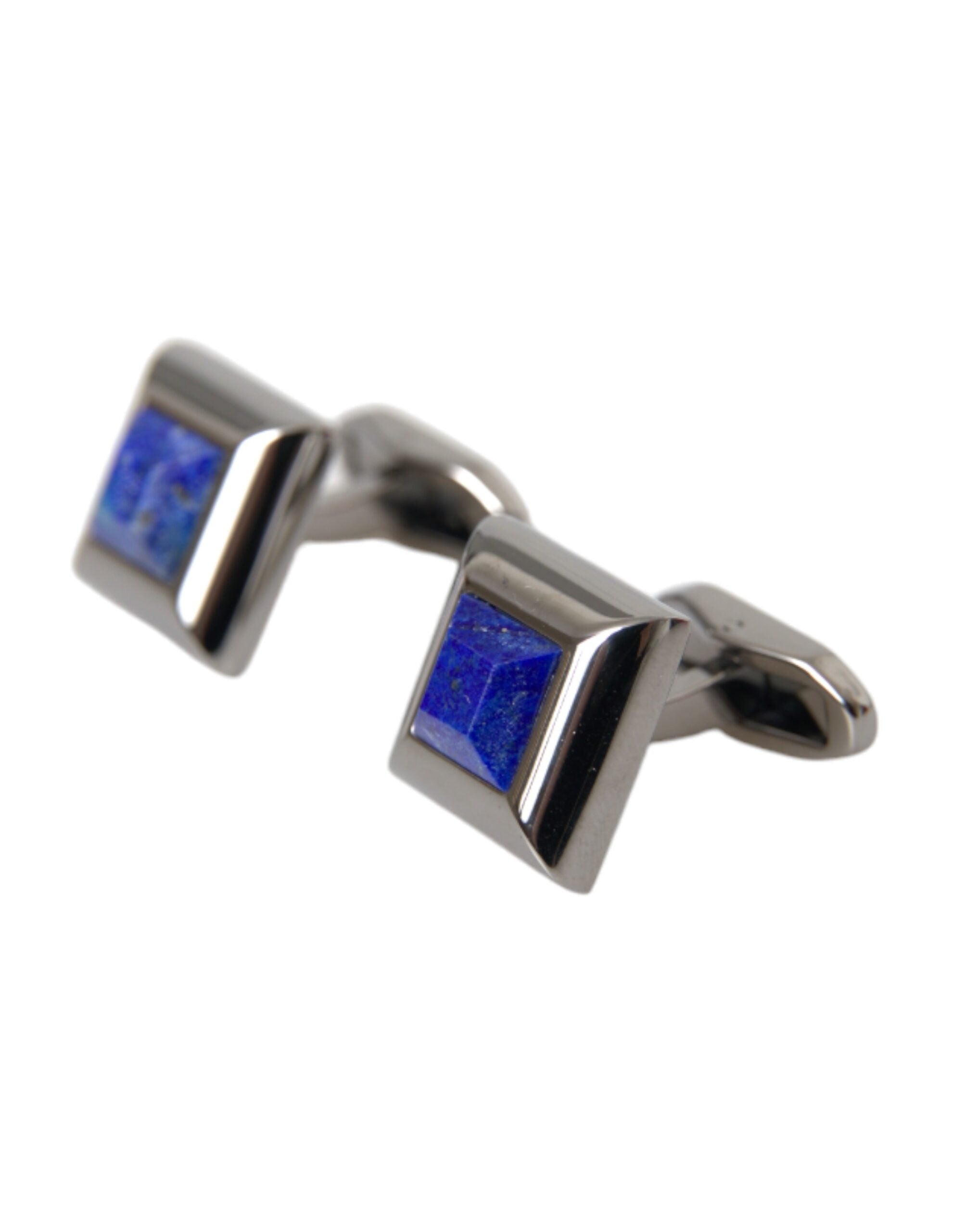 Silver Plated Brass Pin Crystal Cufflinks - ventzia