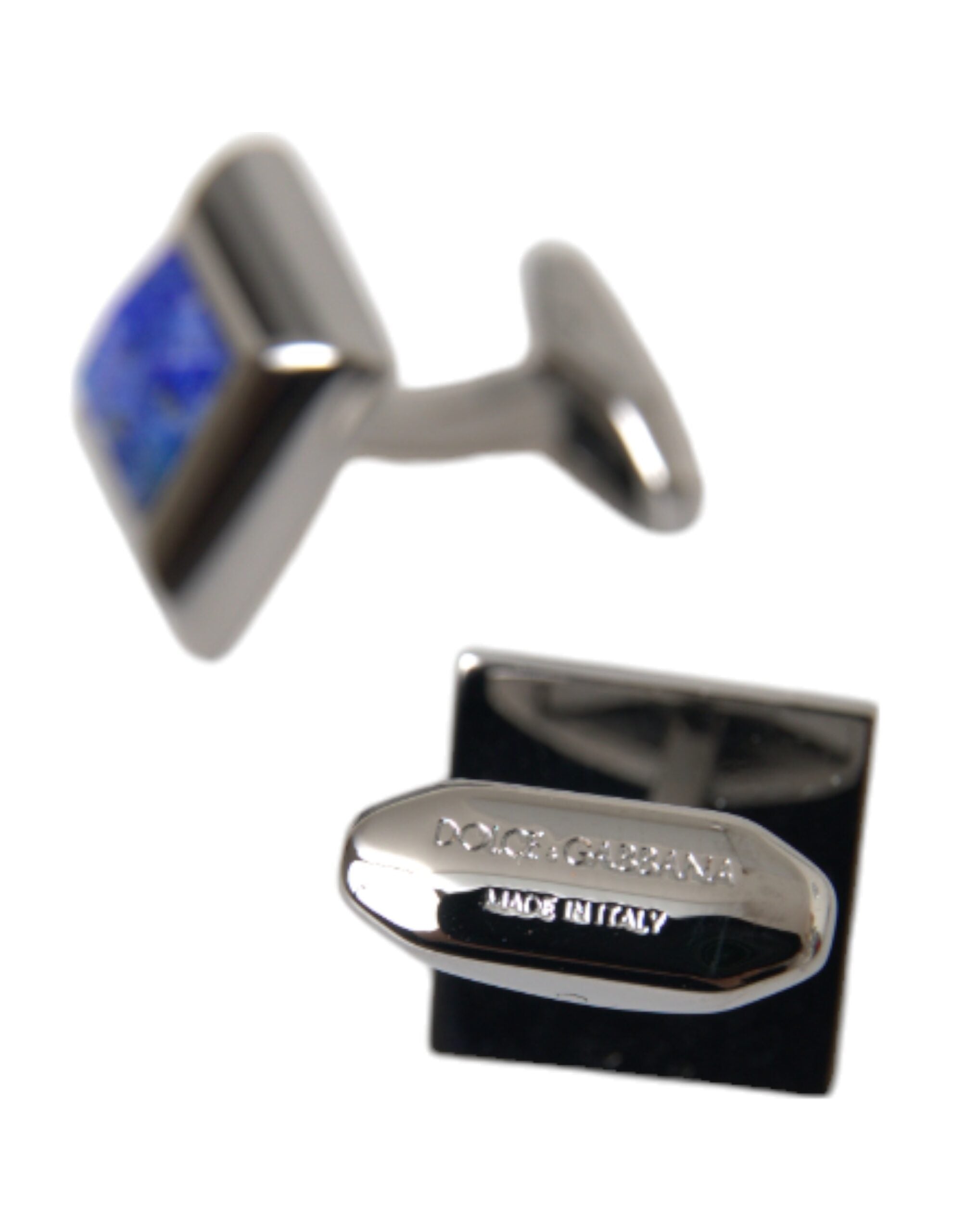 Silver Plated Brass Pin Crystal Cufflinks - ventzia