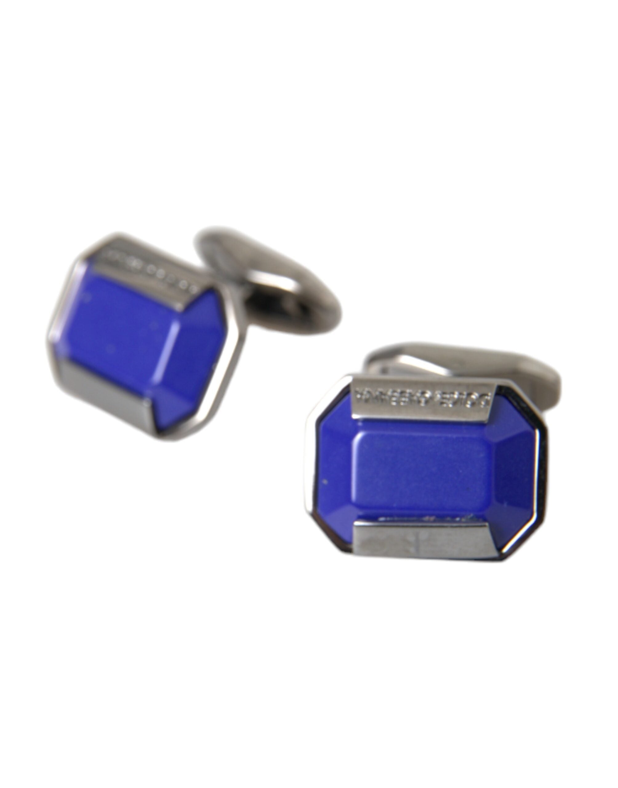 Silver Plated Brass Pin Crystal Cufflinks - ventzia