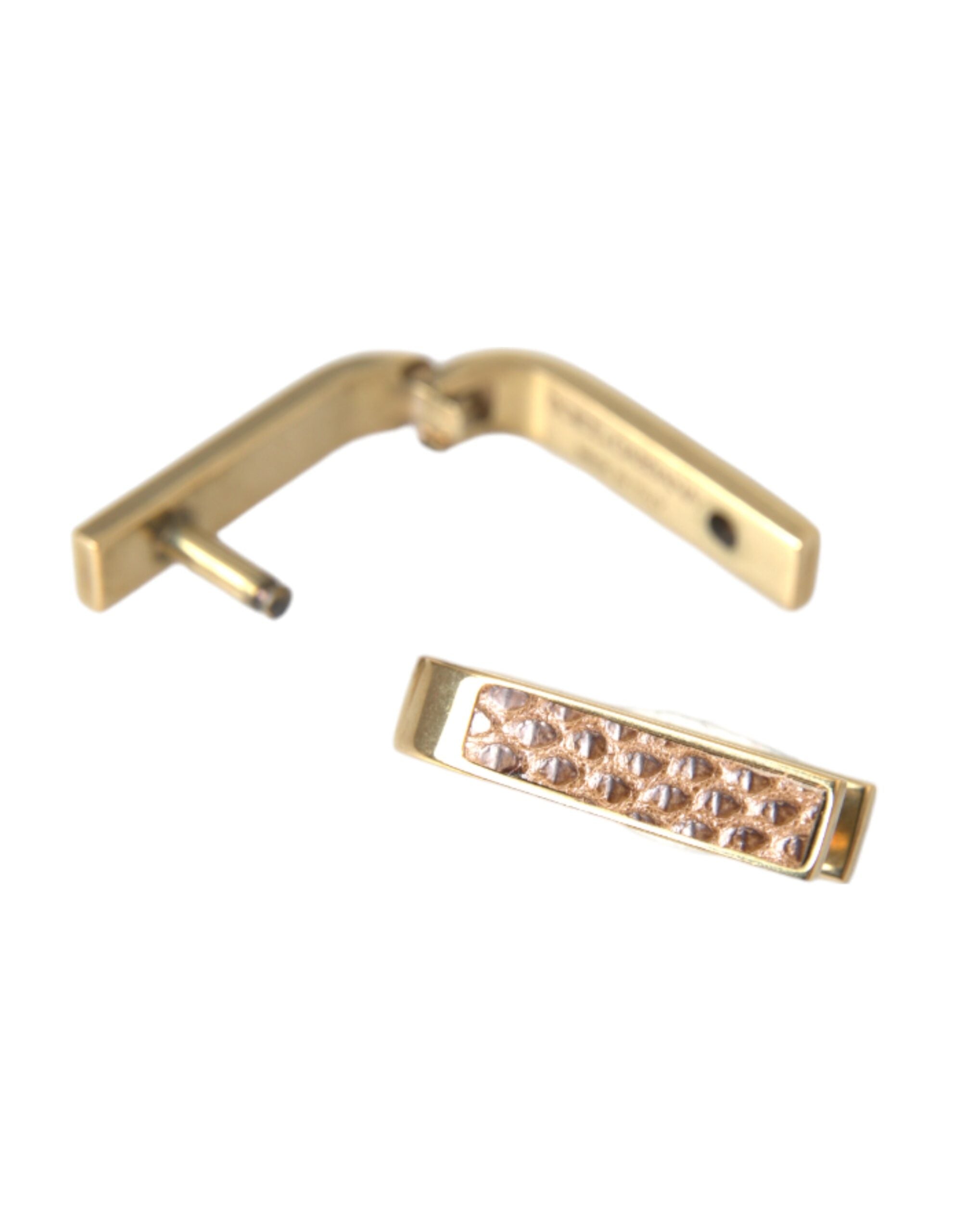 Gold Plated Metal Brass Pin Men Cufflinks - ventzia