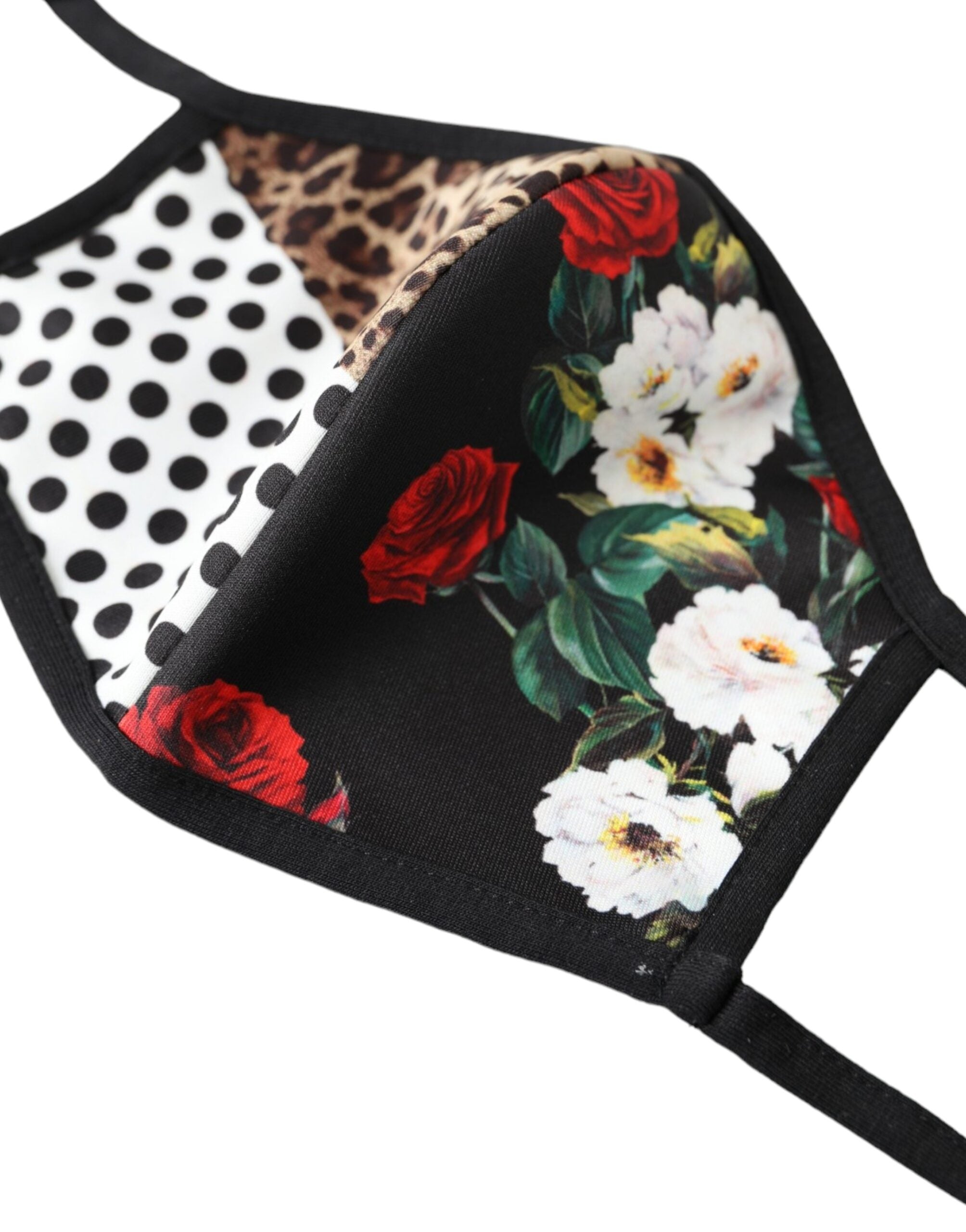 Multicolor Leopard Floral Elastic Ear Strap Face Mask - ventzia
