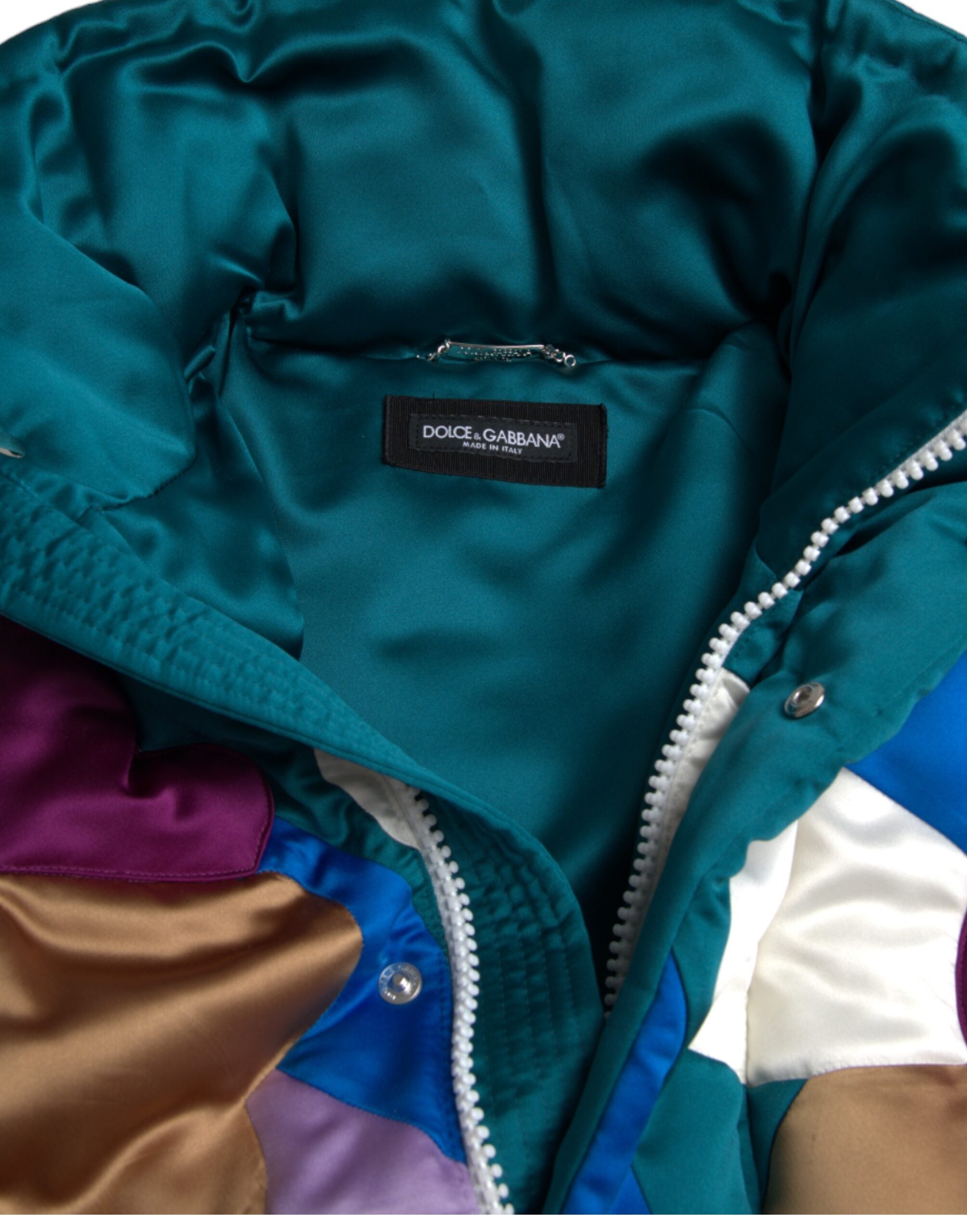 Multicolor Floral Windbreaker Puffer Jacket - ventzia