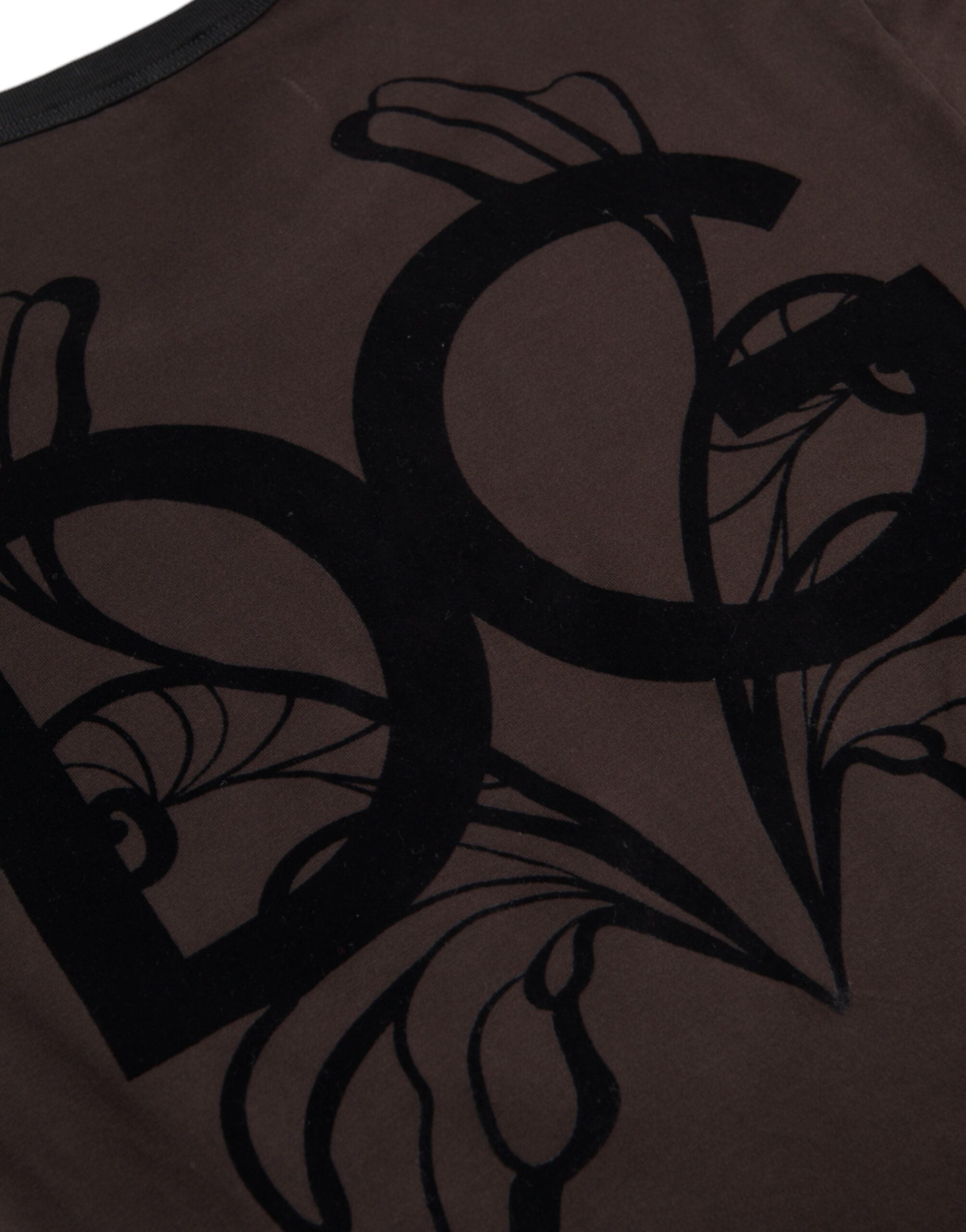 Brown DG Logo Crewneck Pullover Sweater - ventzia