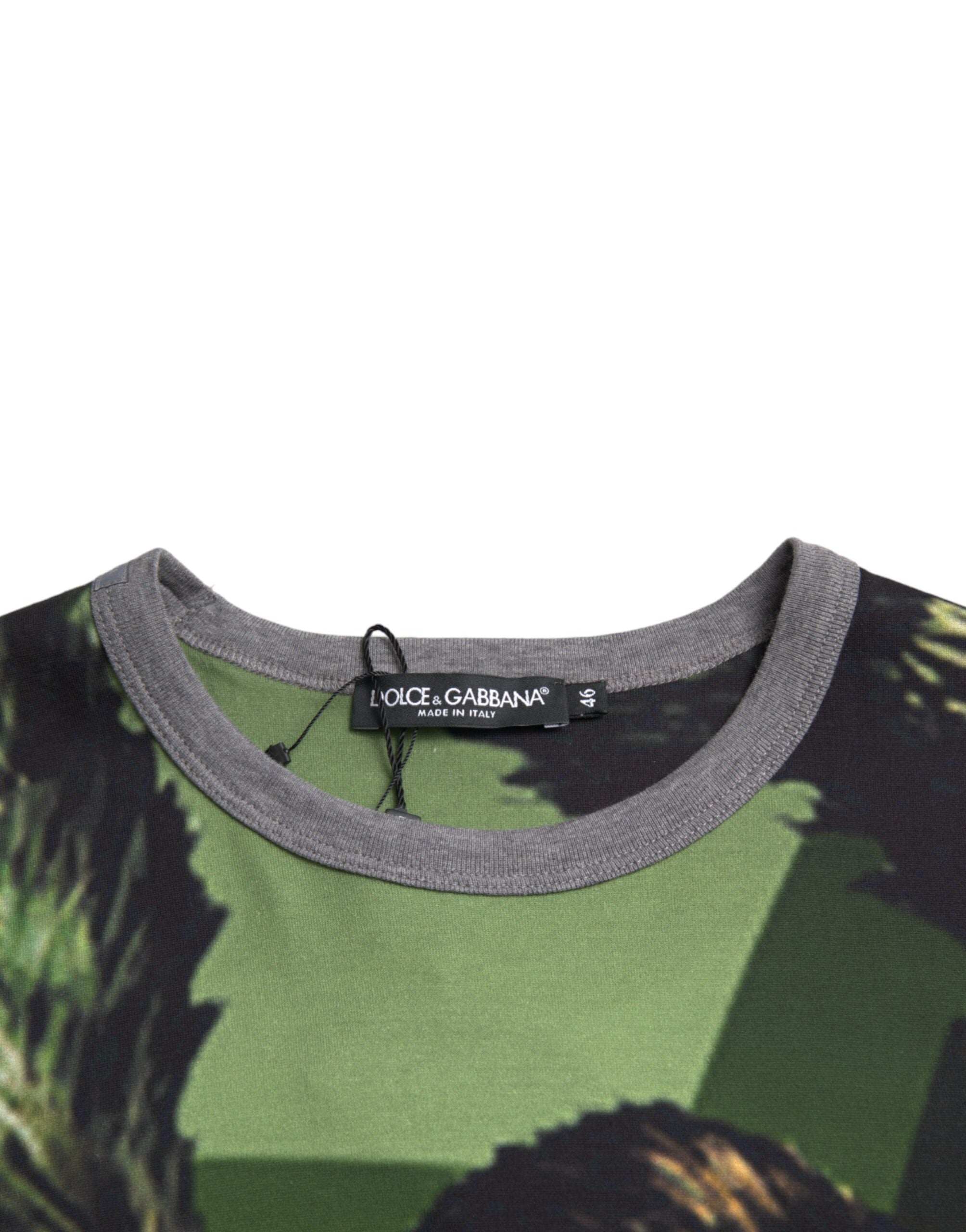 Green Gorilla Cotton Short Sleeves T-shirt - ventzia