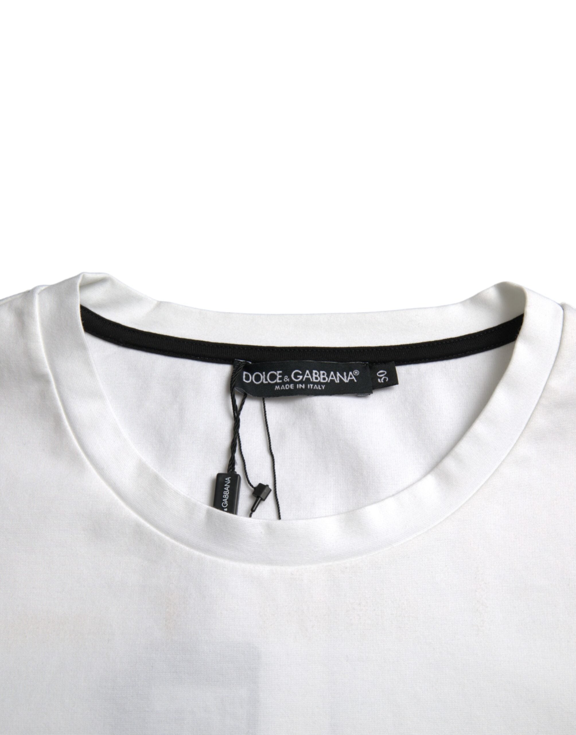 White Red Lips Print Cotton Men T-shirt - ventzia