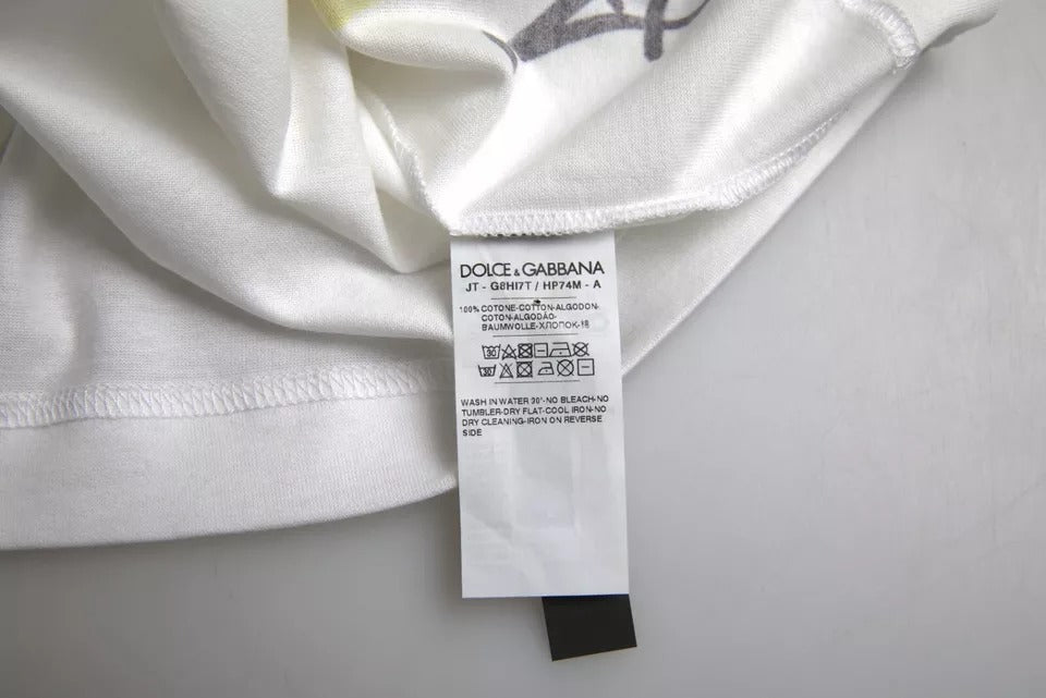White Graphic Cotton Short Sleeves Men T-shirt - ventzia