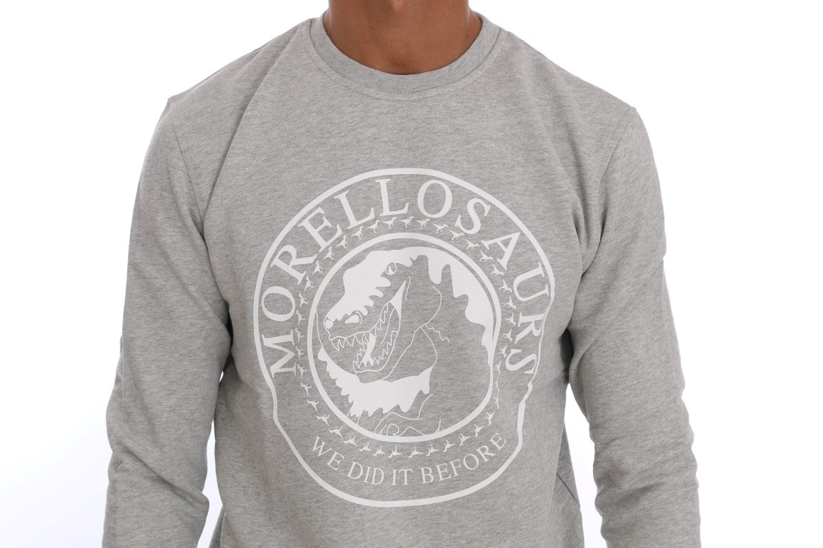 Chic Morellosaurs Crewneck Cotton Sweater - ventzia