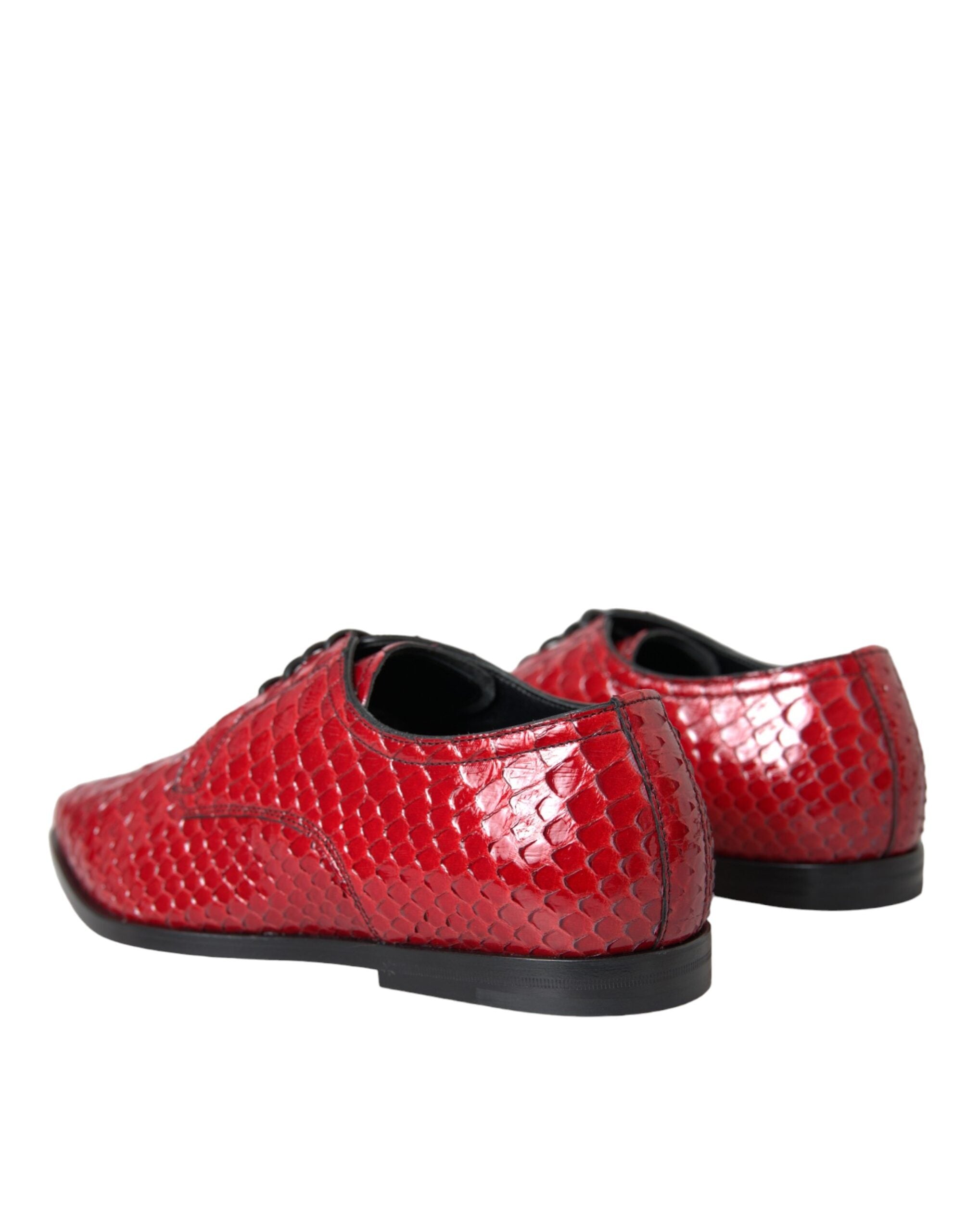 Red Textured Varnished Derby Men Formal Shoes - ventzia