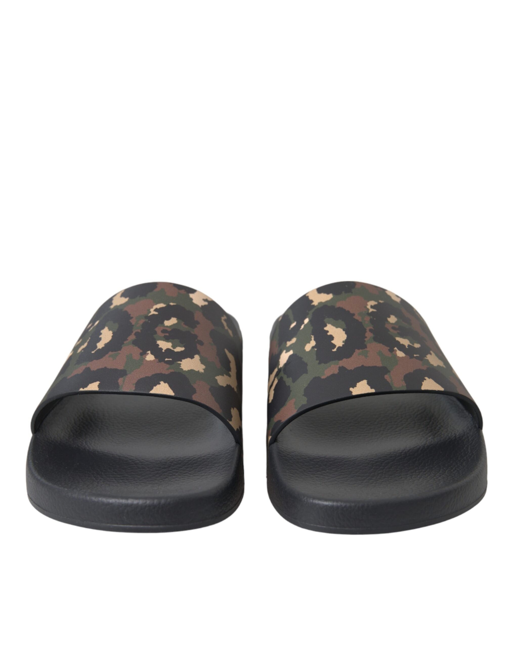 Multicolor Camouflage Leather Beachwear Men Shoes - ventzia