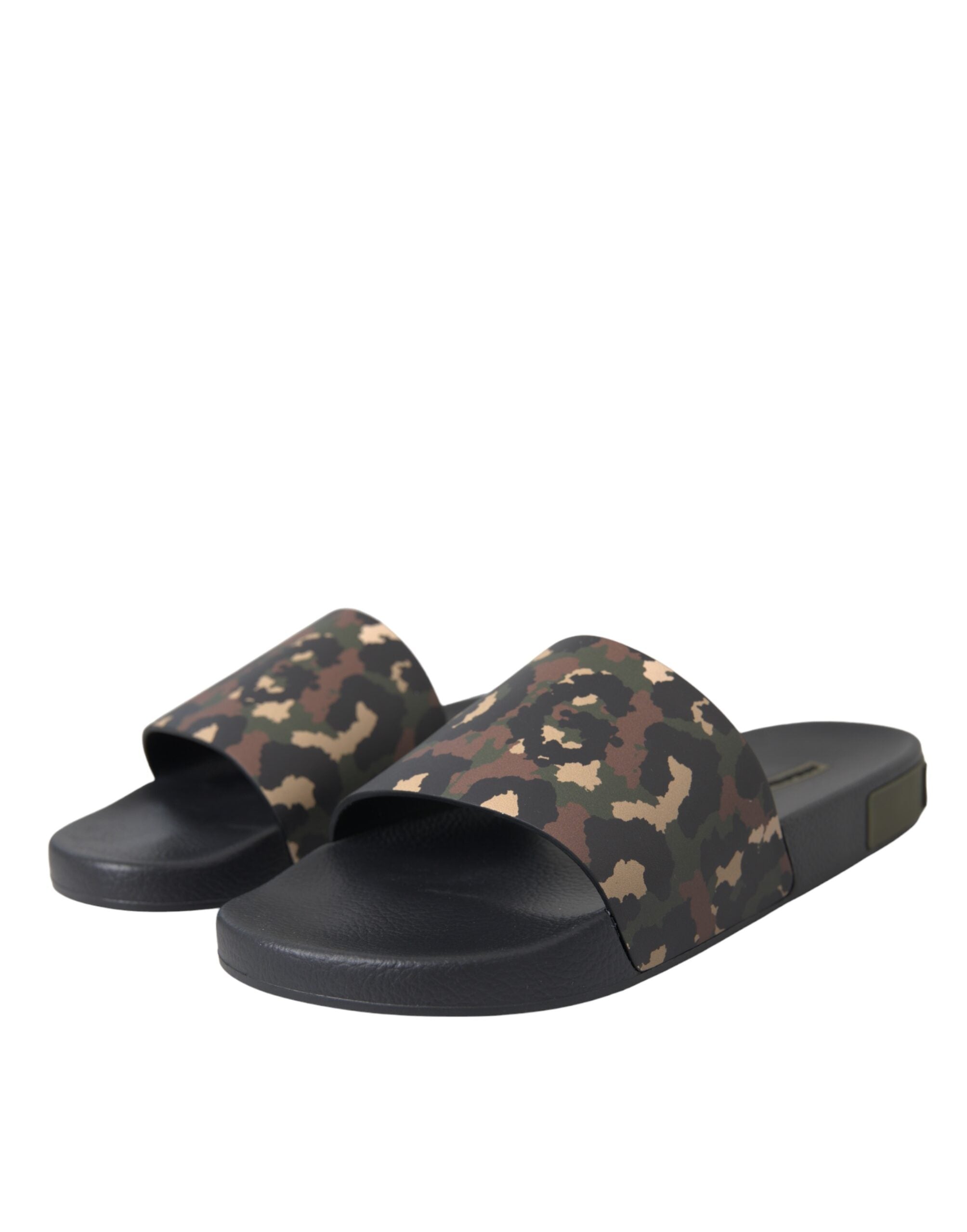 Multicolor Camouflage Leather Beachwear Men Shoes - ventzia