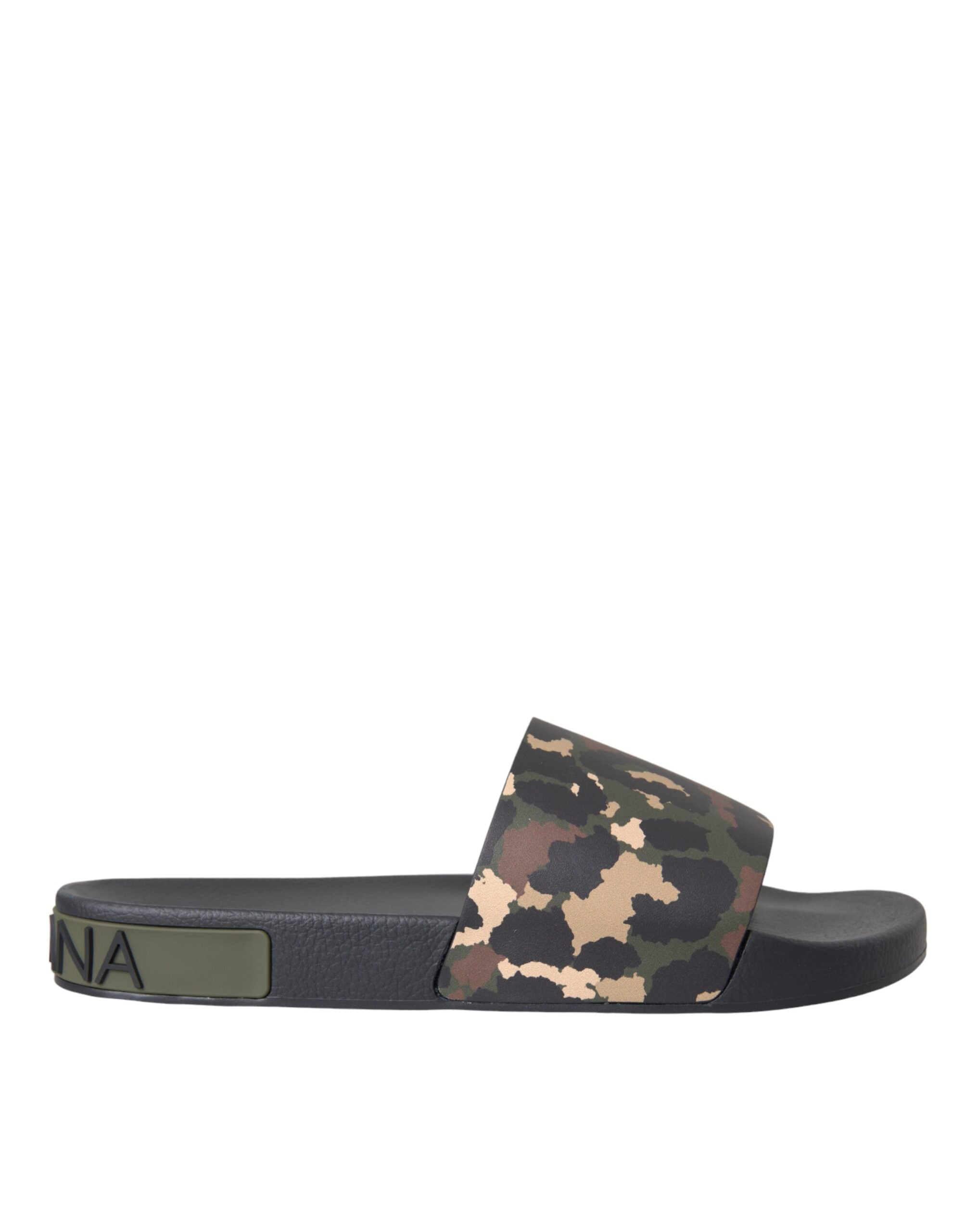 Multicolor Camouflage Leather Beachwear Men Shoes - ventzia