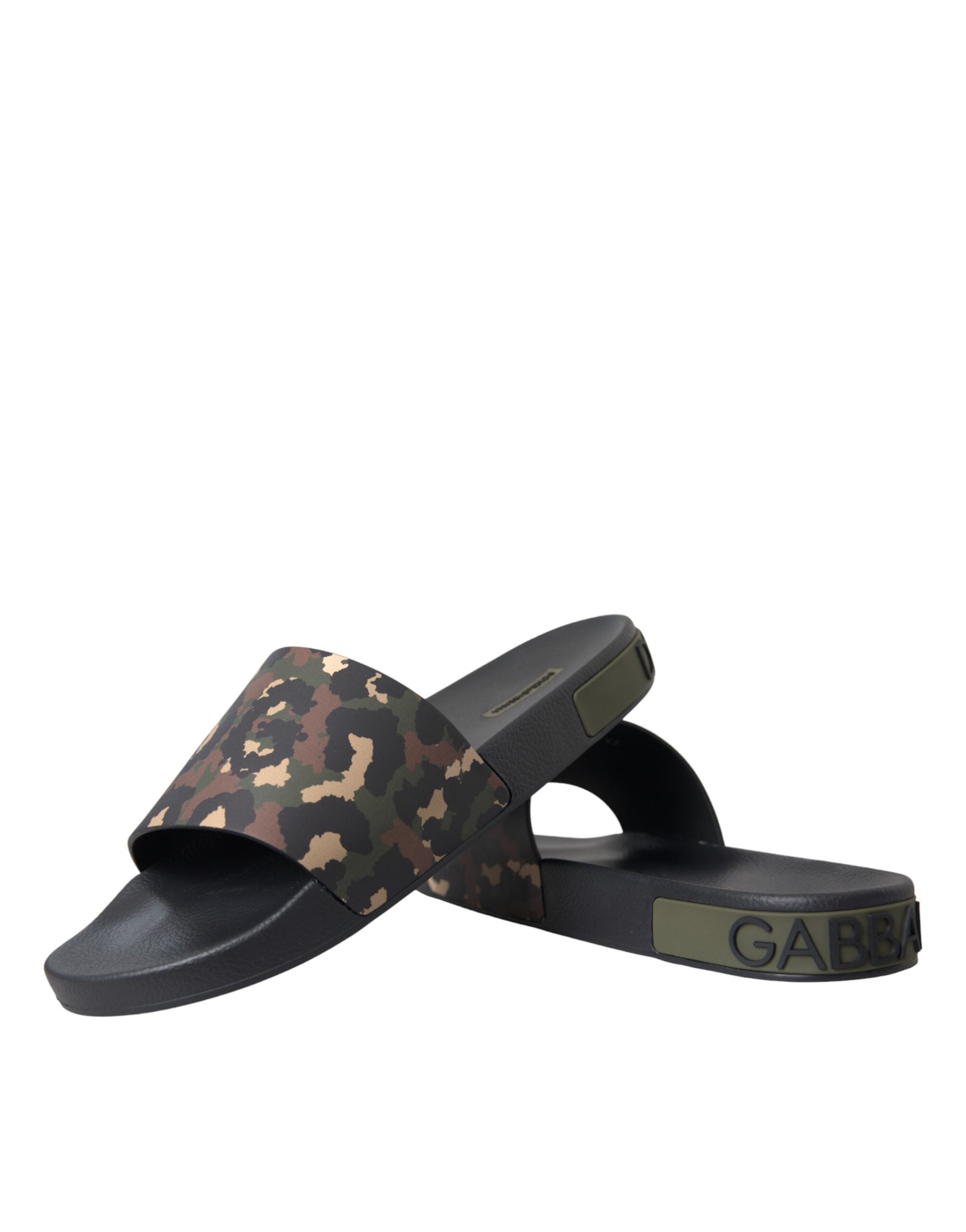 Multicolor Camouflage Leather Beachwear Men Shoes - ventzia