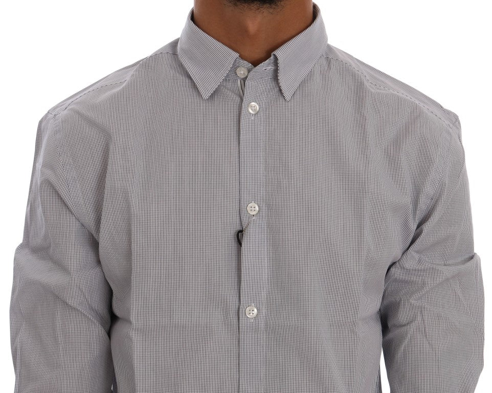 Chic Blue Checkered Casual Shirt - ventzia