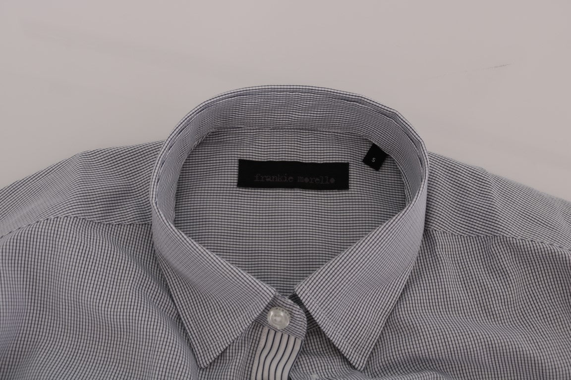 Chic Blue Checkered Casual Shirt - ventzia