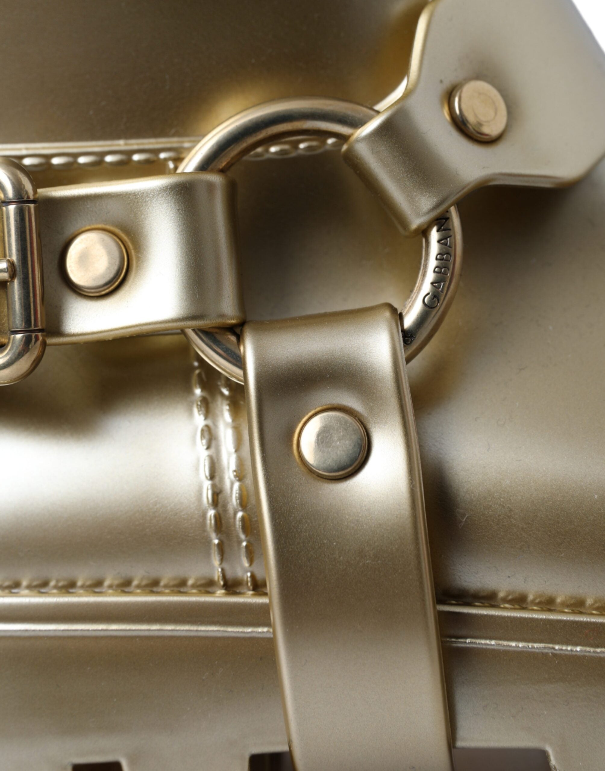 Metallic Gold Rubber PVC Rain Boots Shoes - ventzia