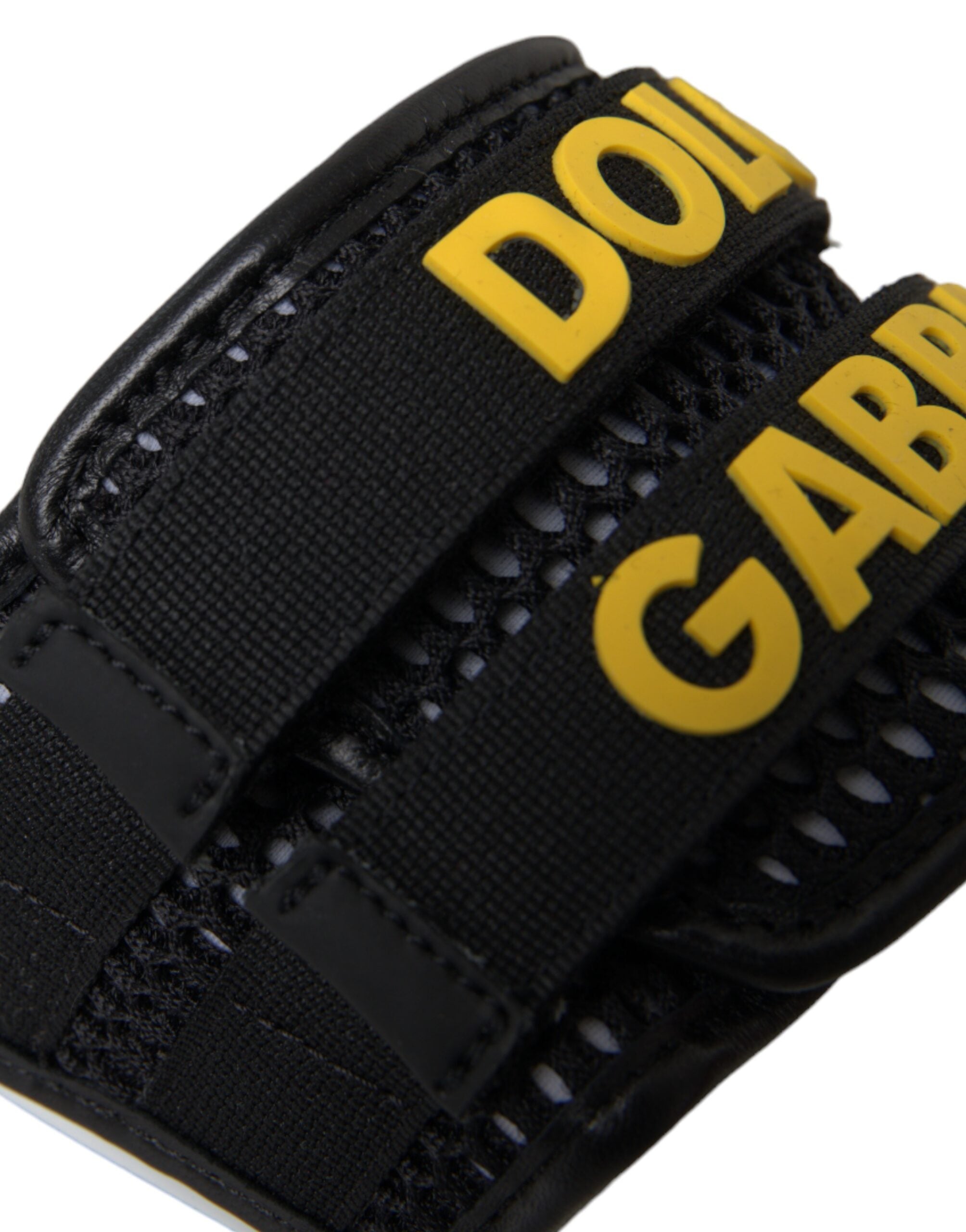 White Black Logo Beachwear Flats Sandals Shoes - ventzia