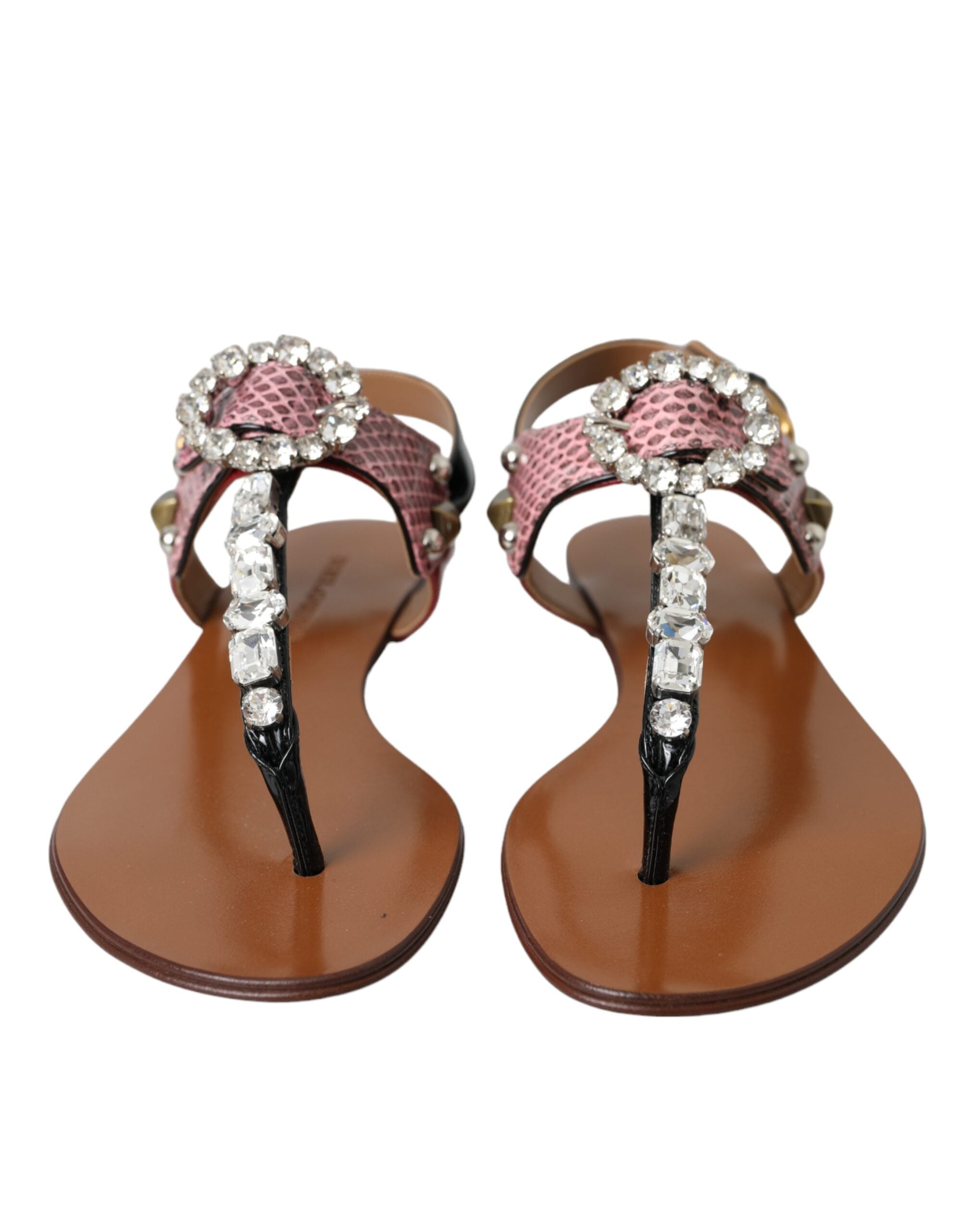 Multicolor Crystal Sandals Flip Flops Shoes - ventzia