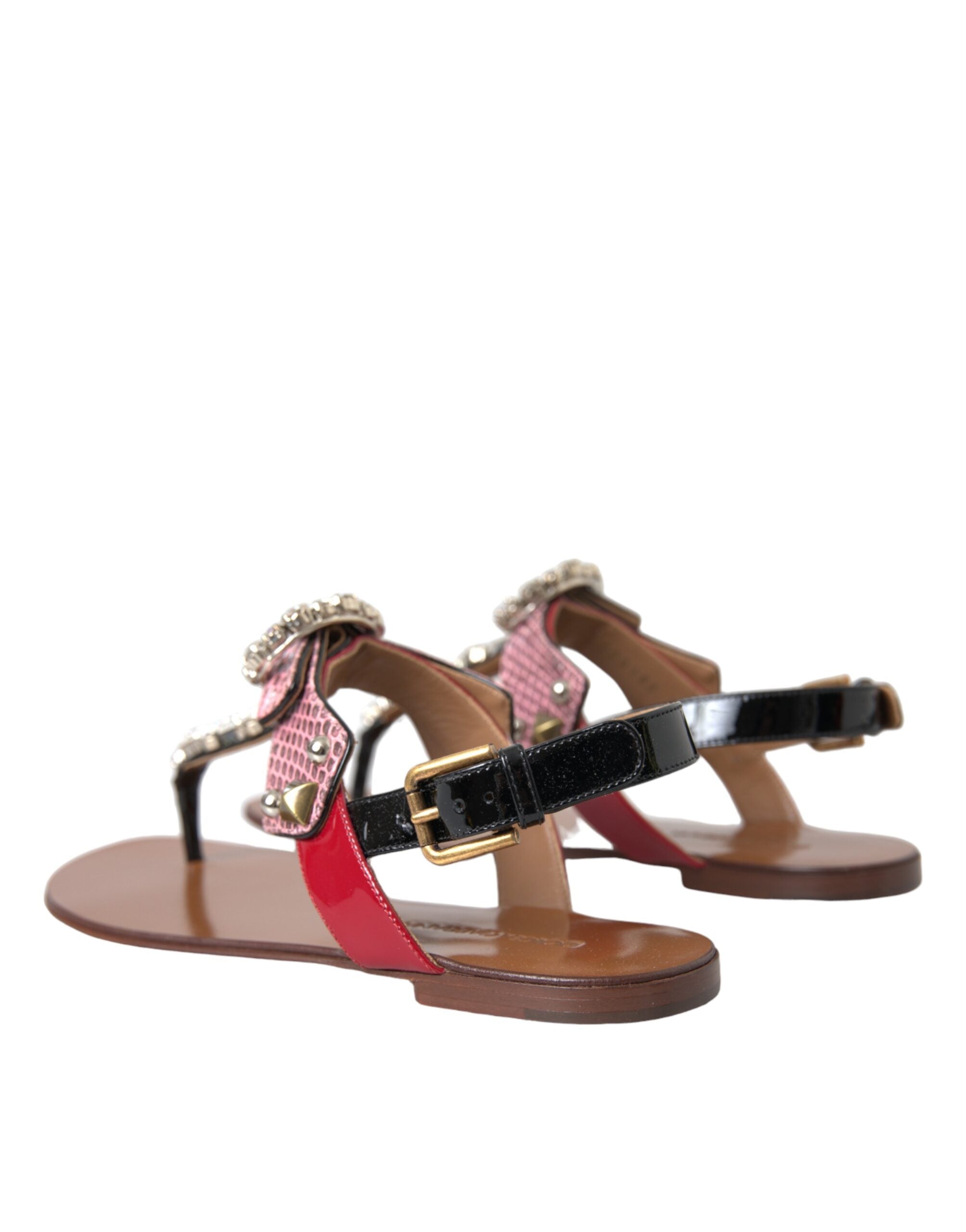 Multicolor Crystal Sandals Flip Flops Shoes - ventzia