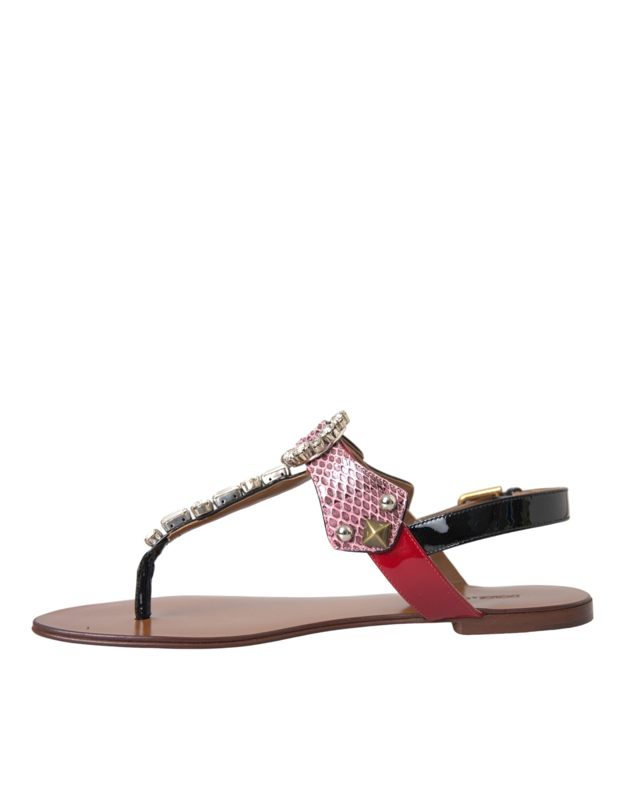 Multicolor Crystal Sandals Flip Flops Shoes - ventzia