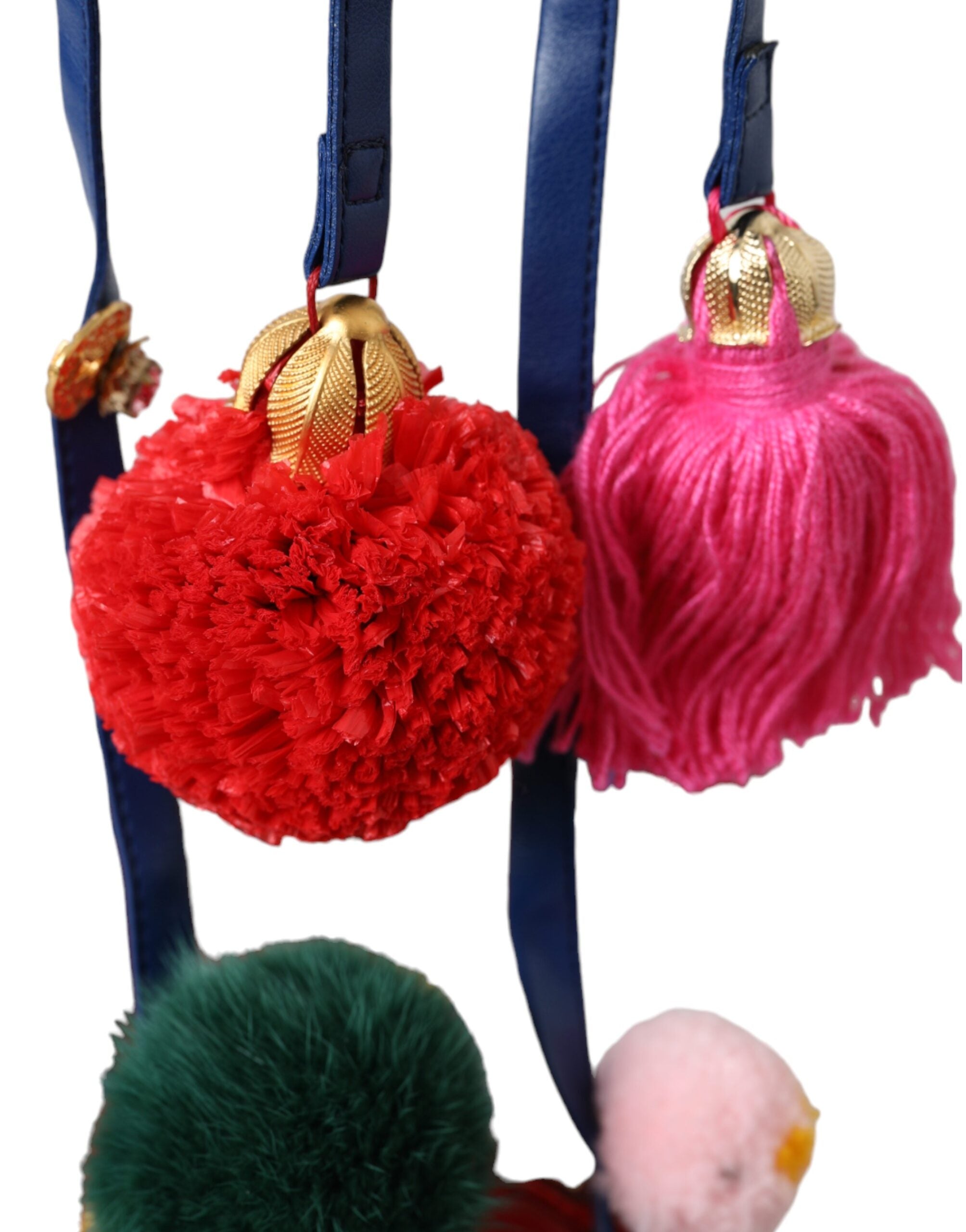 Multicolor Pom Pom Fur Wrap Sandals Shoes - ventzia