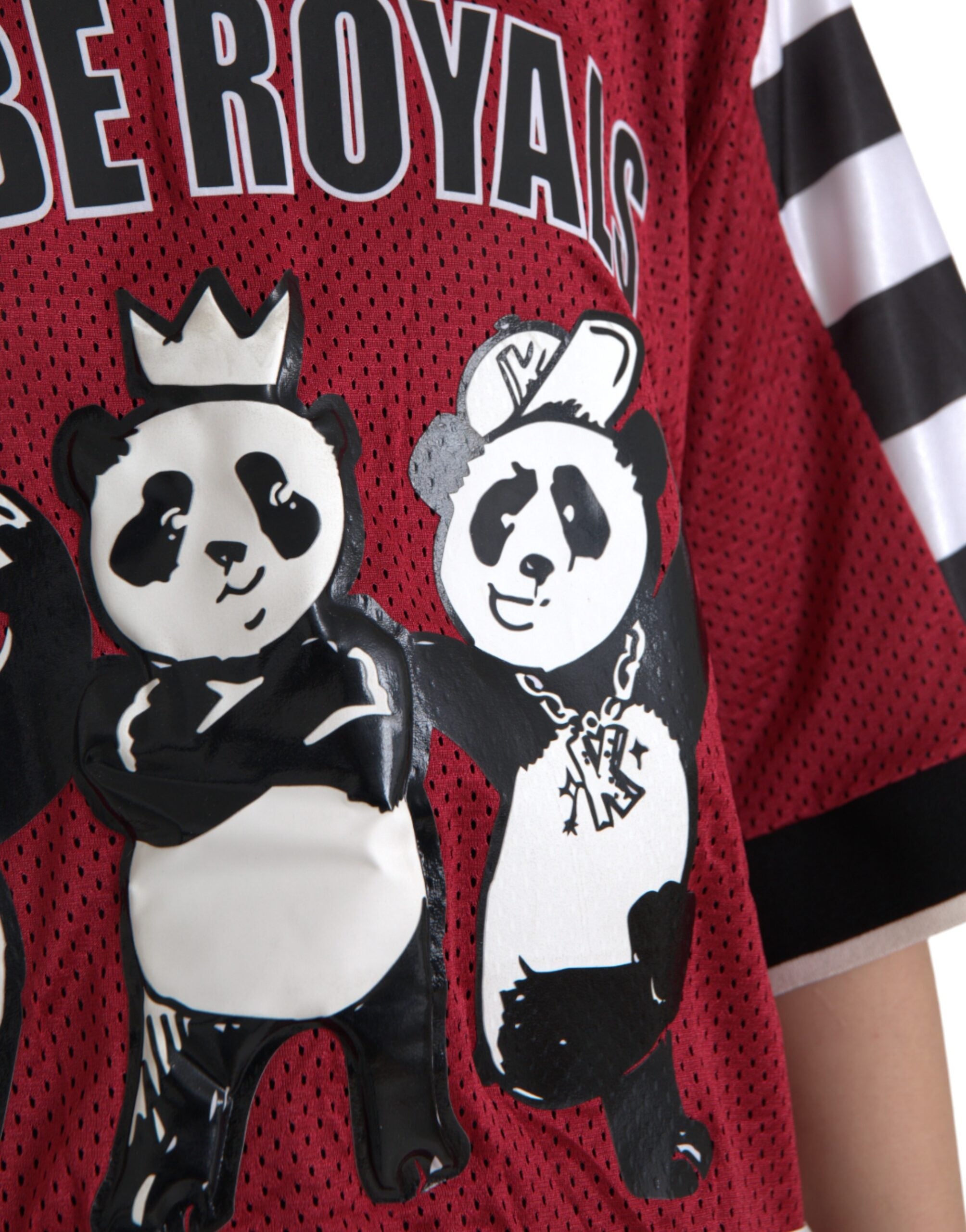 Multicolor Royals Panda Oversized T-shirt - ventzia