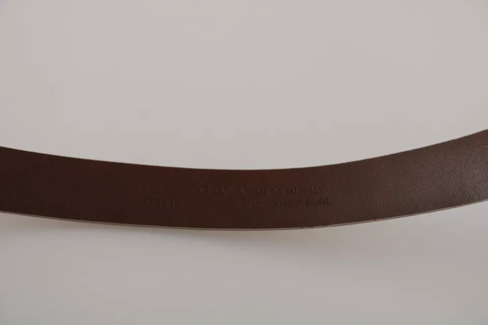 Cream Beige Gold Buckle Waist Leather Belt - ventzia
