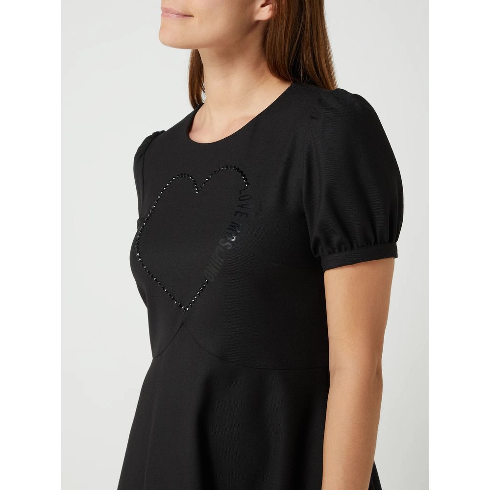 Black Polyester Women Dress - ventzia