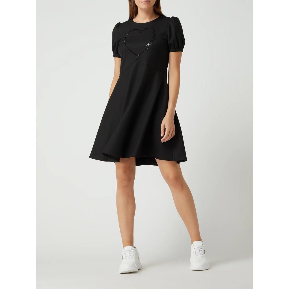 Black Polyester Women Dress - ventzia