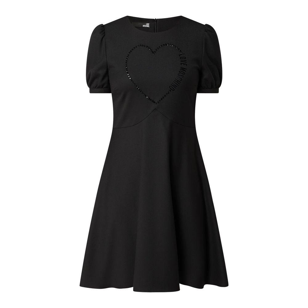 Black Polyester Women Dress - ventzia