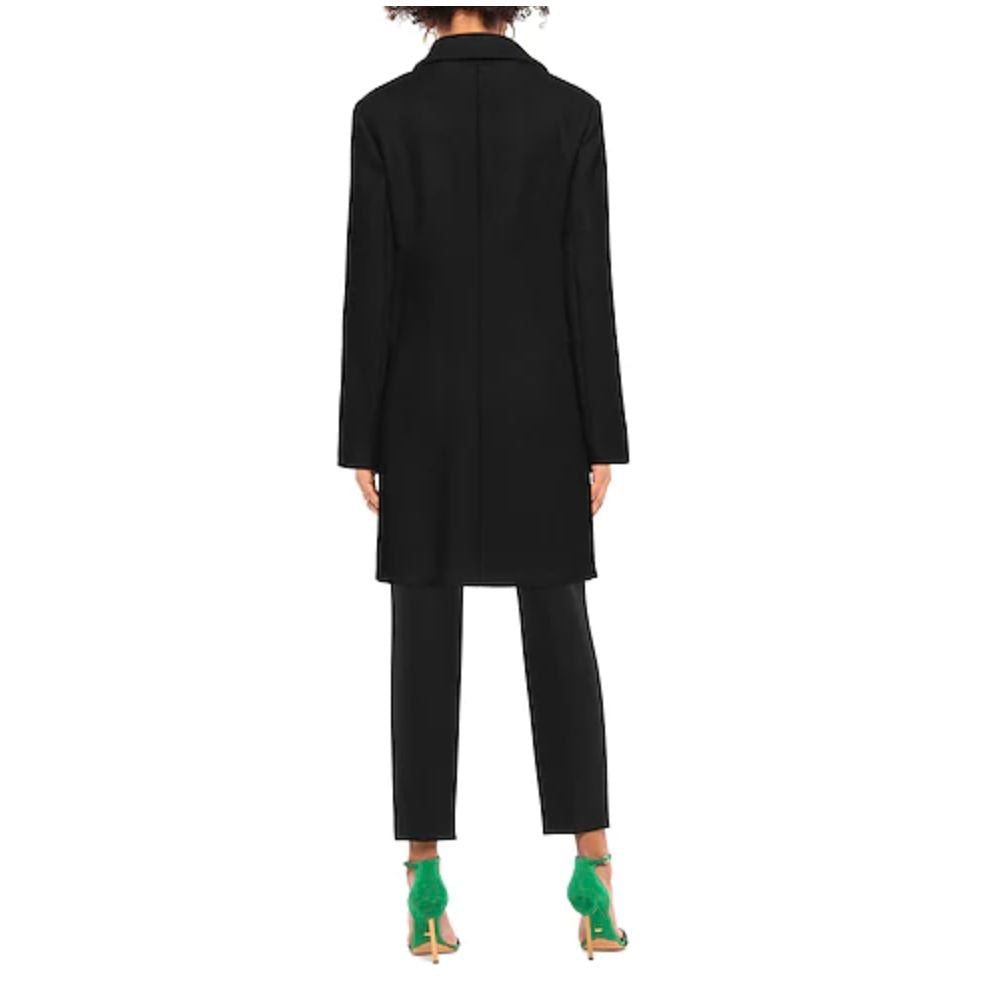 Black Wool Women Coat - ventzia