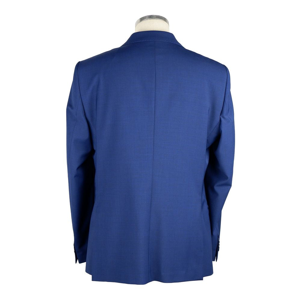 Elegant Two-Button Men's Suit in Blue - ventzia
