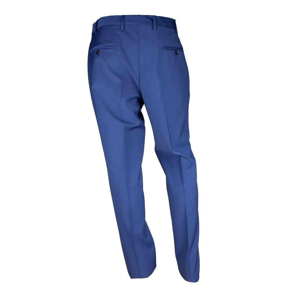 Elegant Two-Button Men's Suit in Blue - ventzia
