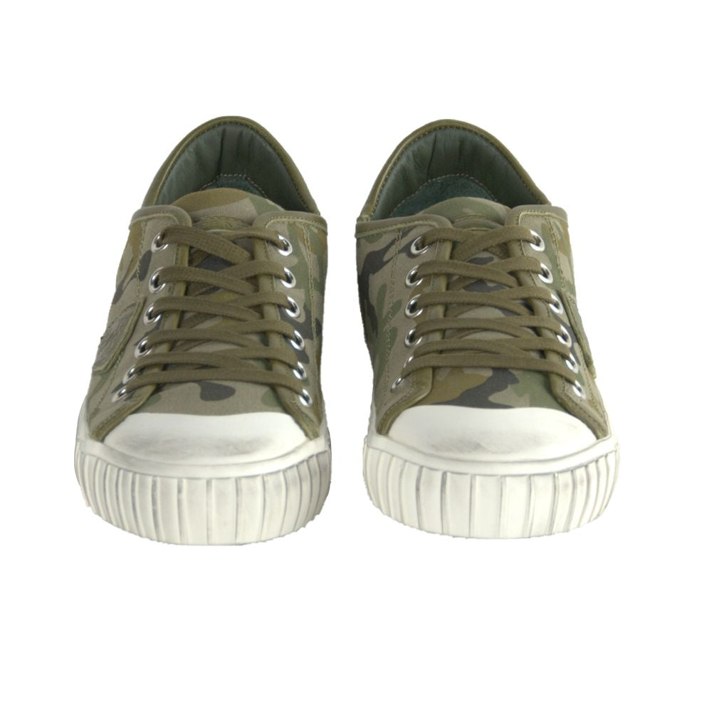 Green Leather Men Sneaker - ventzia