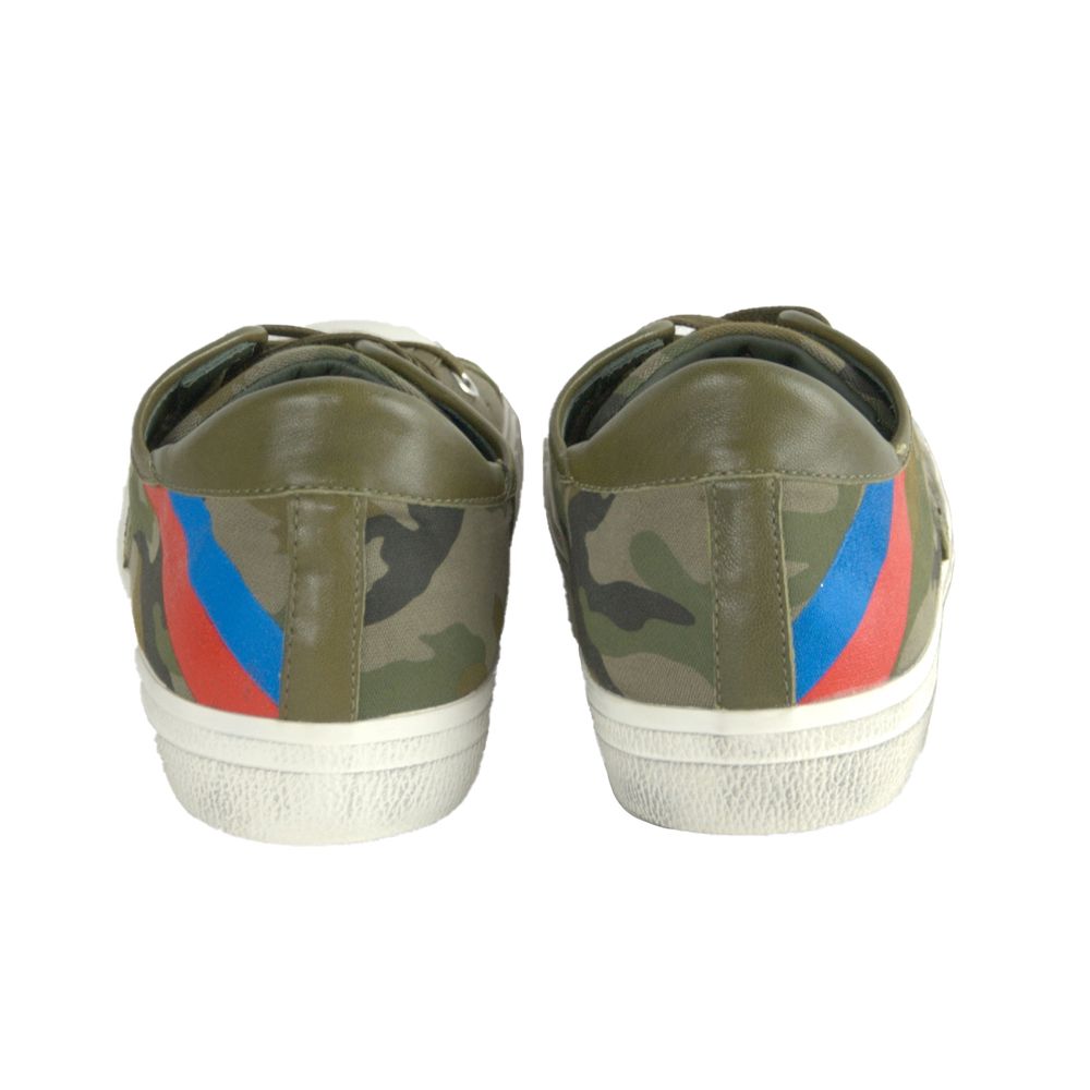 Green Leather Men Sneaker - ventzia