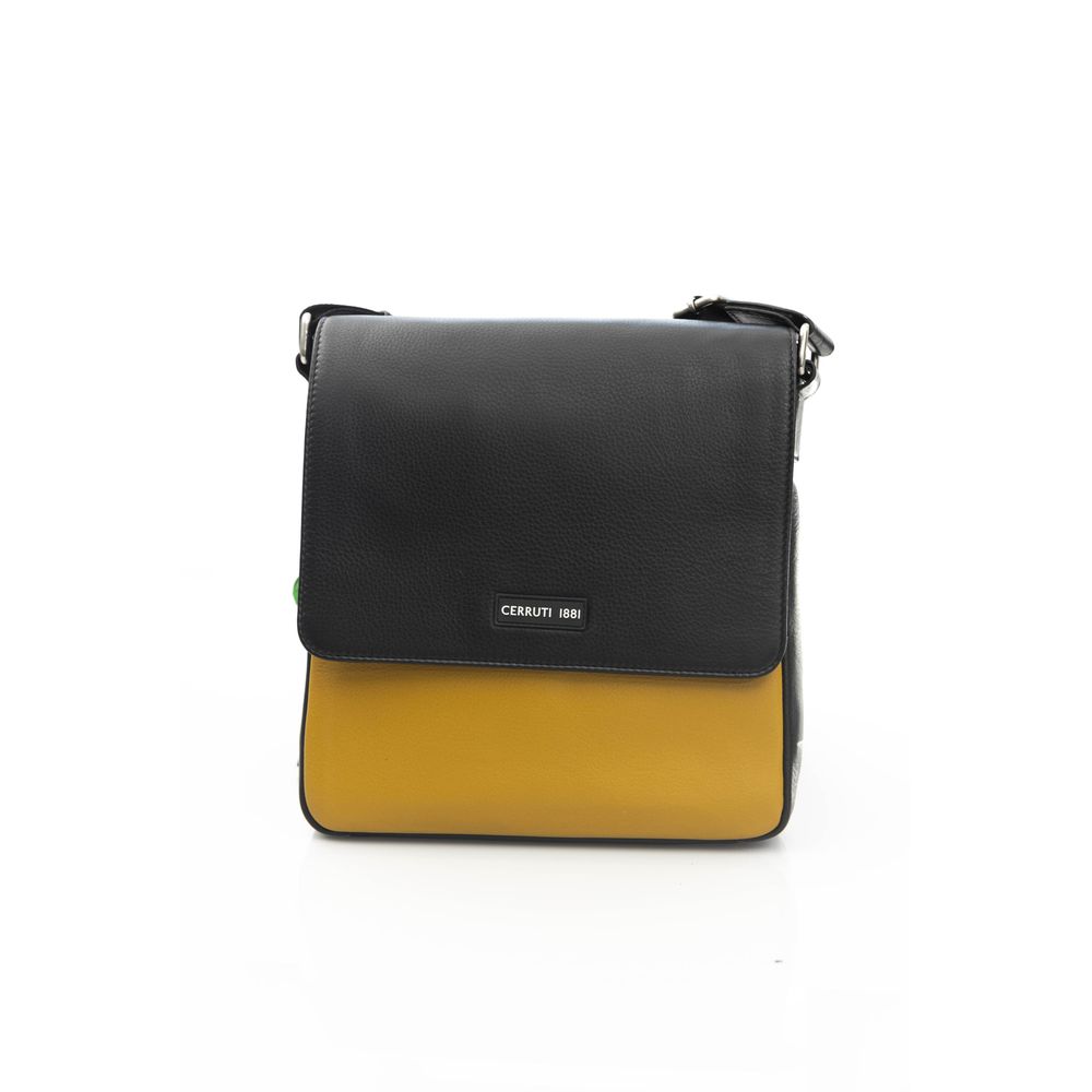 Yellow Leather Women Crossbody Bag - ventzia