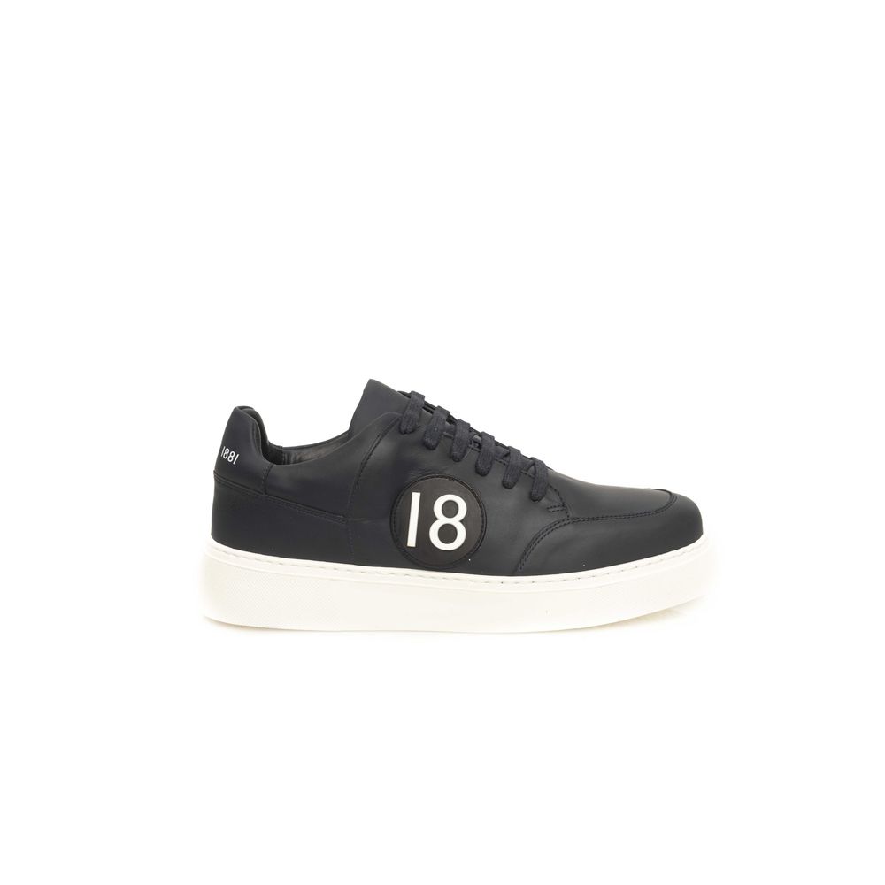 Blue Cowhide Men Sneaker - ventzia