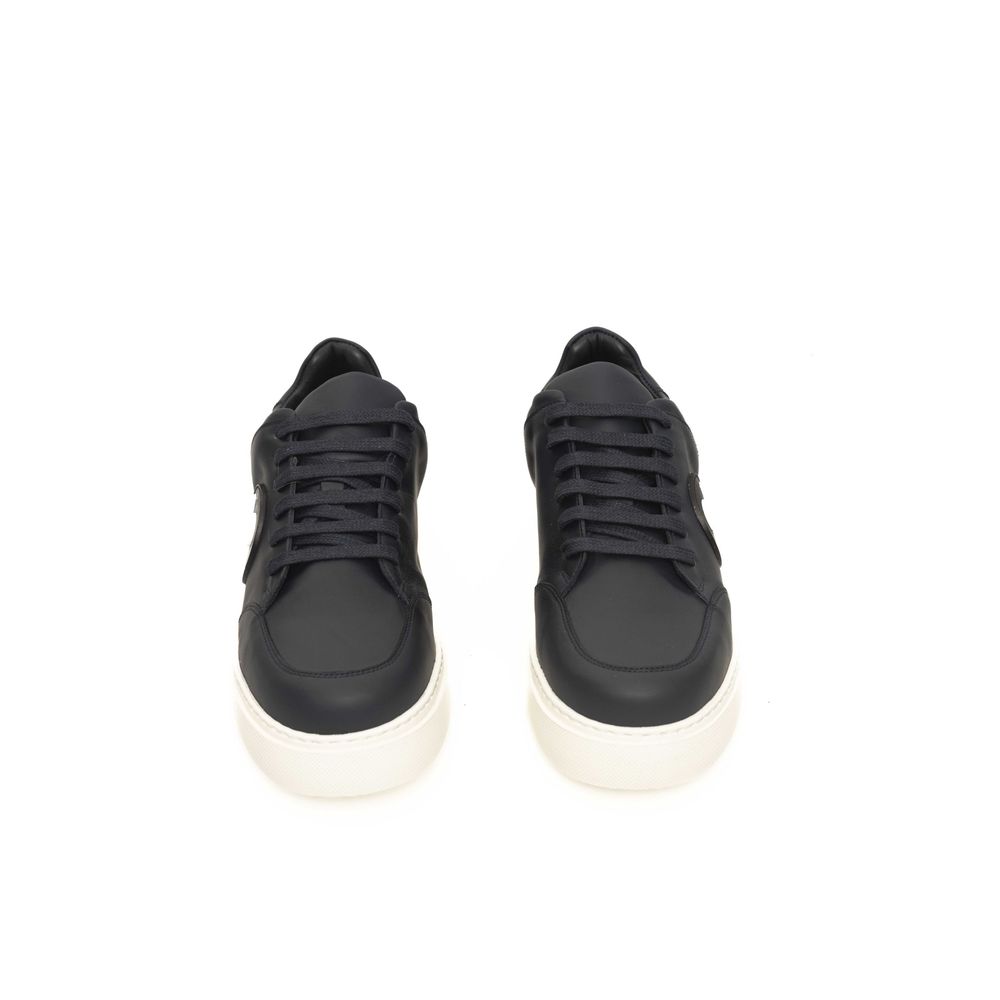 Blue Cowhide Men Sneaker - ventzia