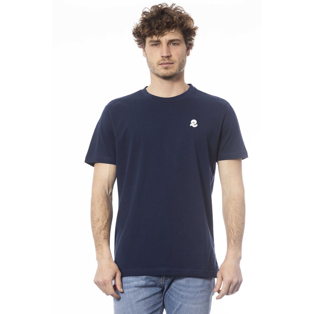 Blue Cotton Men T-Shirt - ventzia