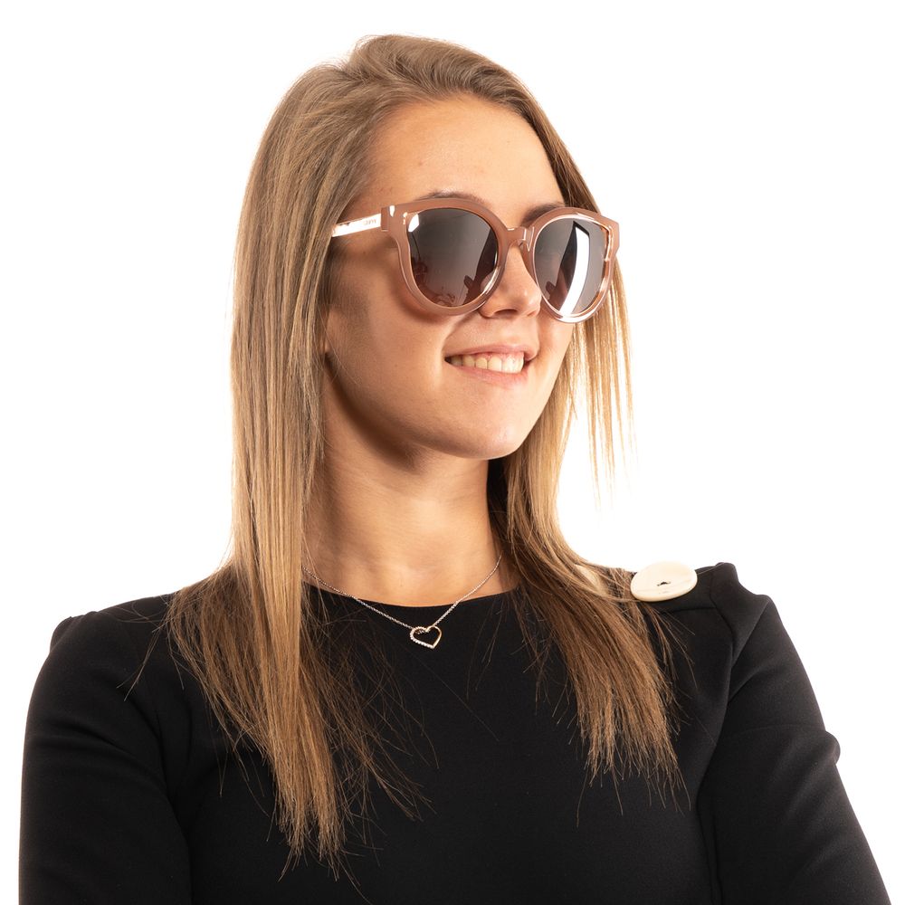 Brown Metal & Plastic Sunglasses - ventzia