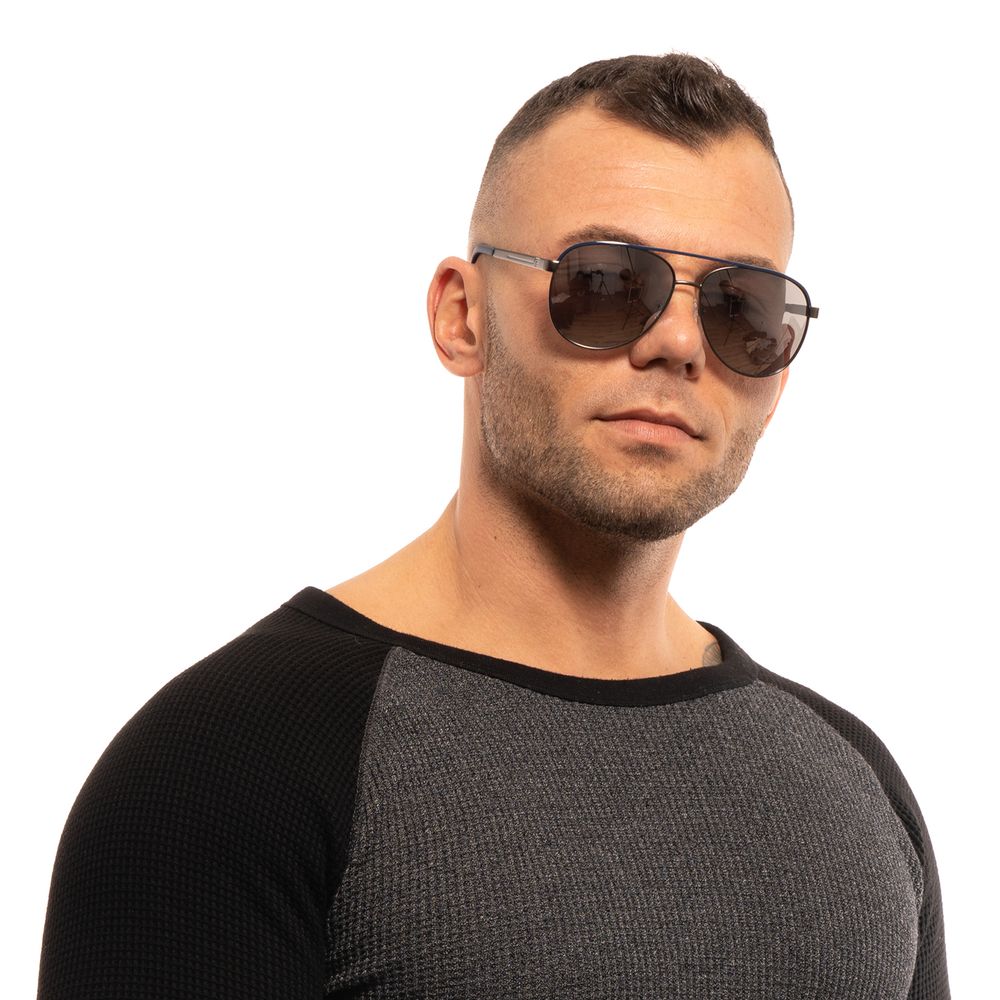 Gray Metal Sunglasses - ventzia